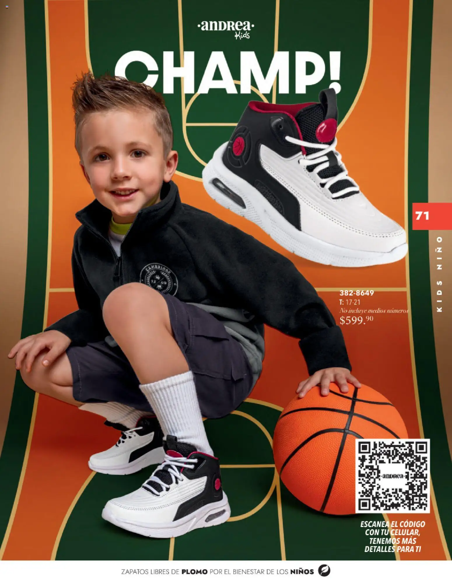 Nuevas ofertas de Andrea válidas en toda la República Mexicana desde el 26.11.2025. ¡Encuentra las mejores ofertas en Andrea catálogo Infantil Kids! | Página: 70 | Productos: Zapatos