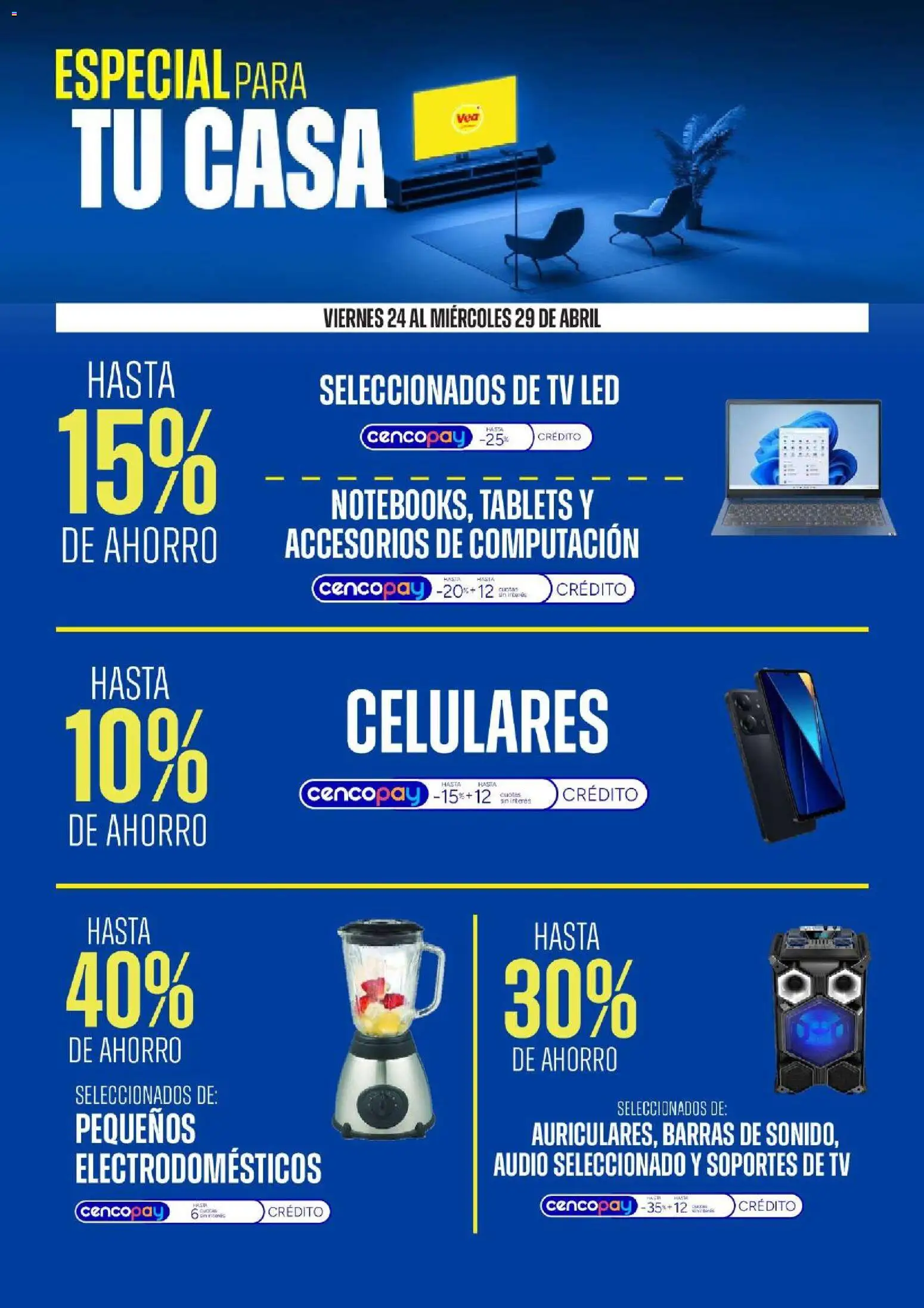 Vea - Ofertas especial para tu casa │ válido desde el 24.04.2026 | Página: 2 | Productos: Audio