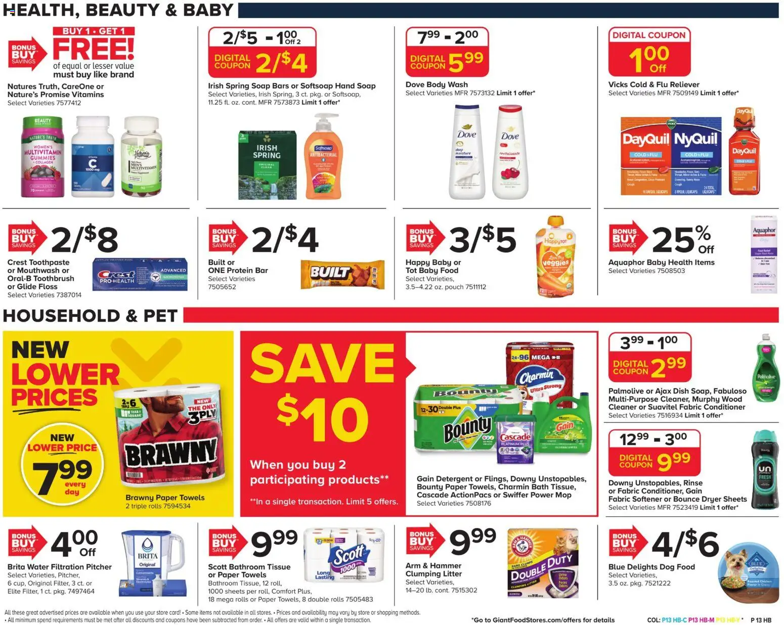 Giant Weekly Ad - valid from 16.01.2026 | Page: 14 | Products: Bath, Dog Food, Toothbrush, Water