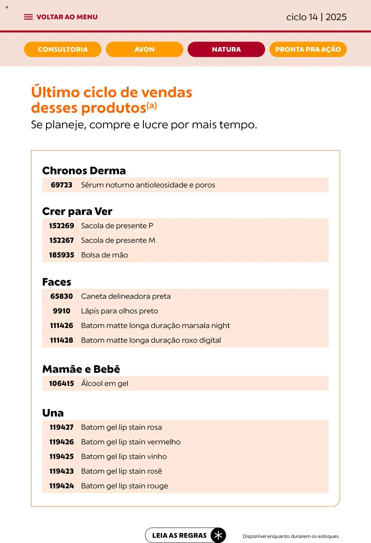Avon Folheto - válido de 13.08.2025 | Página: 45 | Produtos: Batom, Lápis, Caneta, Bolsa de mão