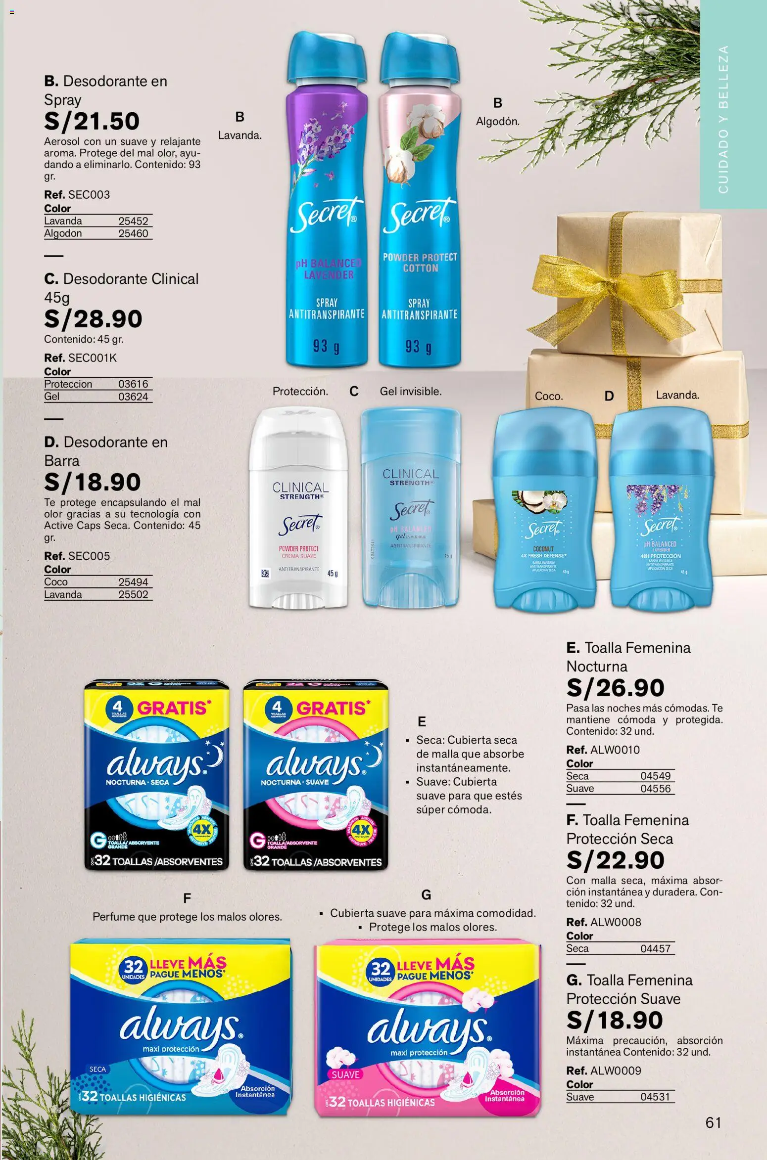 Catálogo Leonisa válido desde 05.12.2025 | Página: 61 | Productos: Cómoda, Toalla, Crema, Perfume