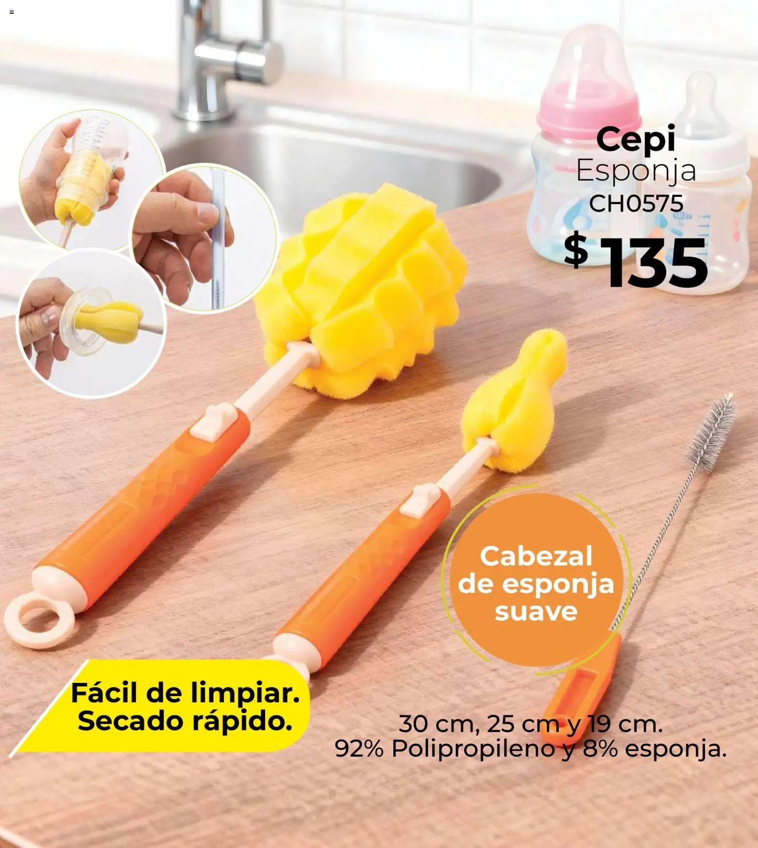 Nuevas ofertas de Colchas Concord válidas en toda la República Mexicana desde el 01.05.2026. ¡Encuentra las mejores ofertas en Colchas Concord catálogo Concord home! | Página: 95 | Productos: Esponja