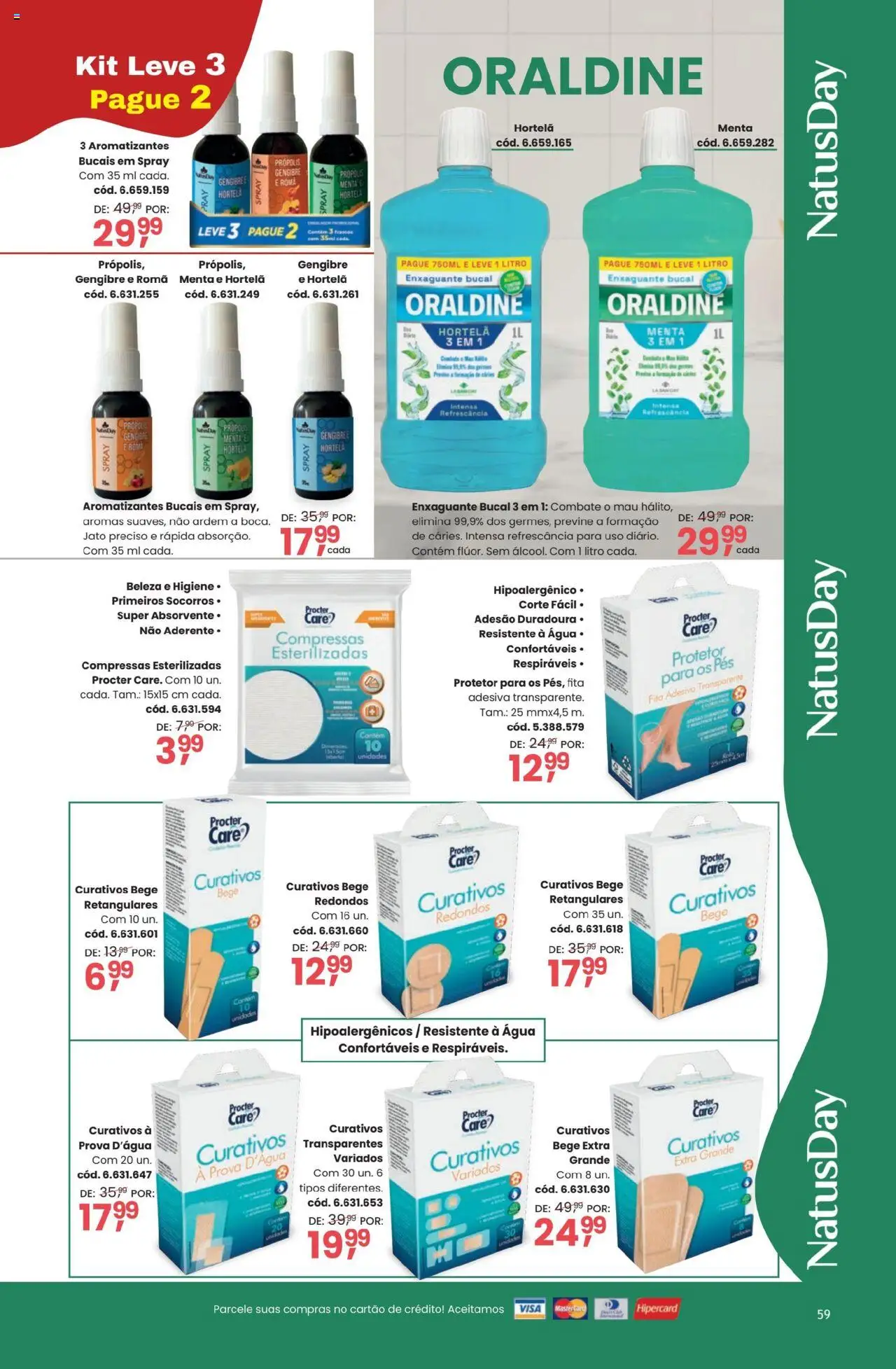 Quatro Estações Folheto - válido de 01.12.2025 | Página: 59 | Produtos: Hortelã, Enxaguante bucal, Fita, Absorvente
