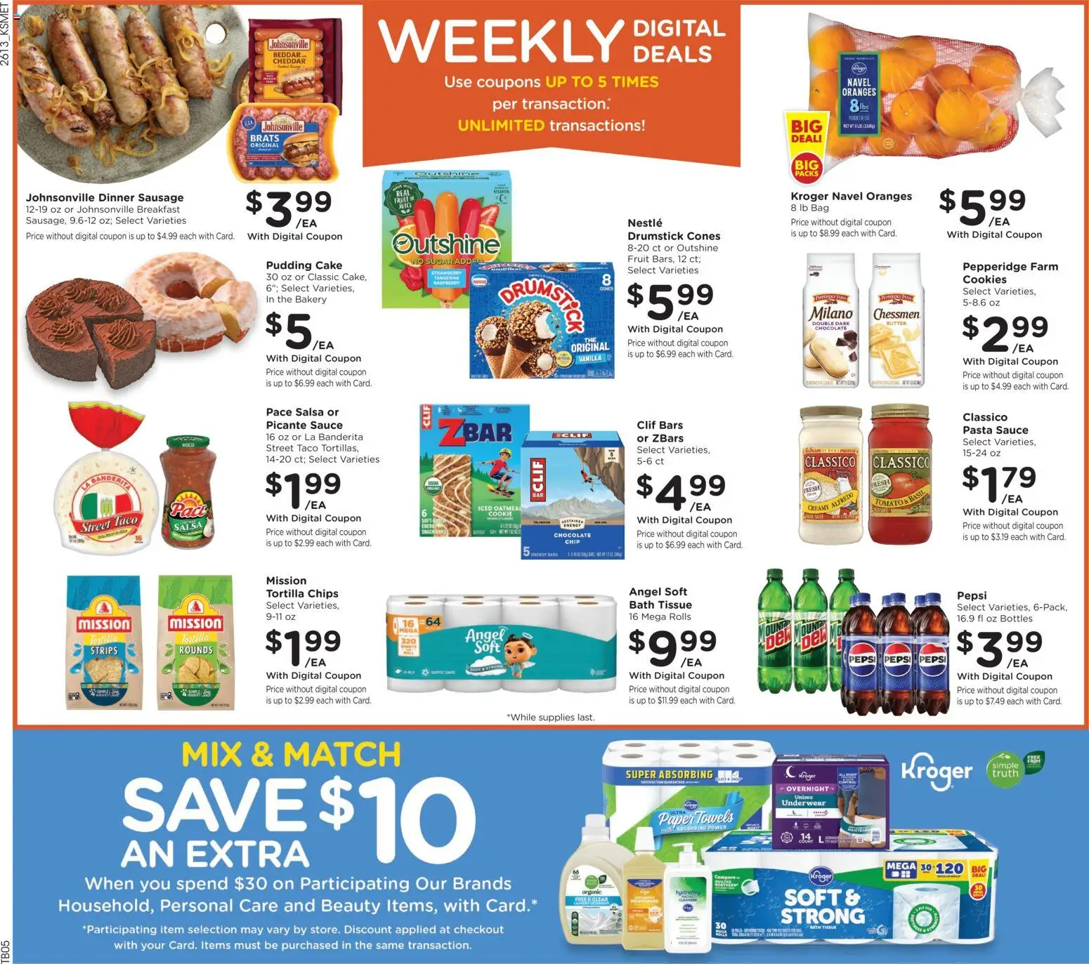 King Soopers Weekly Ad - valid from 29.04.2026 | Page: 2 | Products: Bakery, Butter, Mouthwash, Sausage