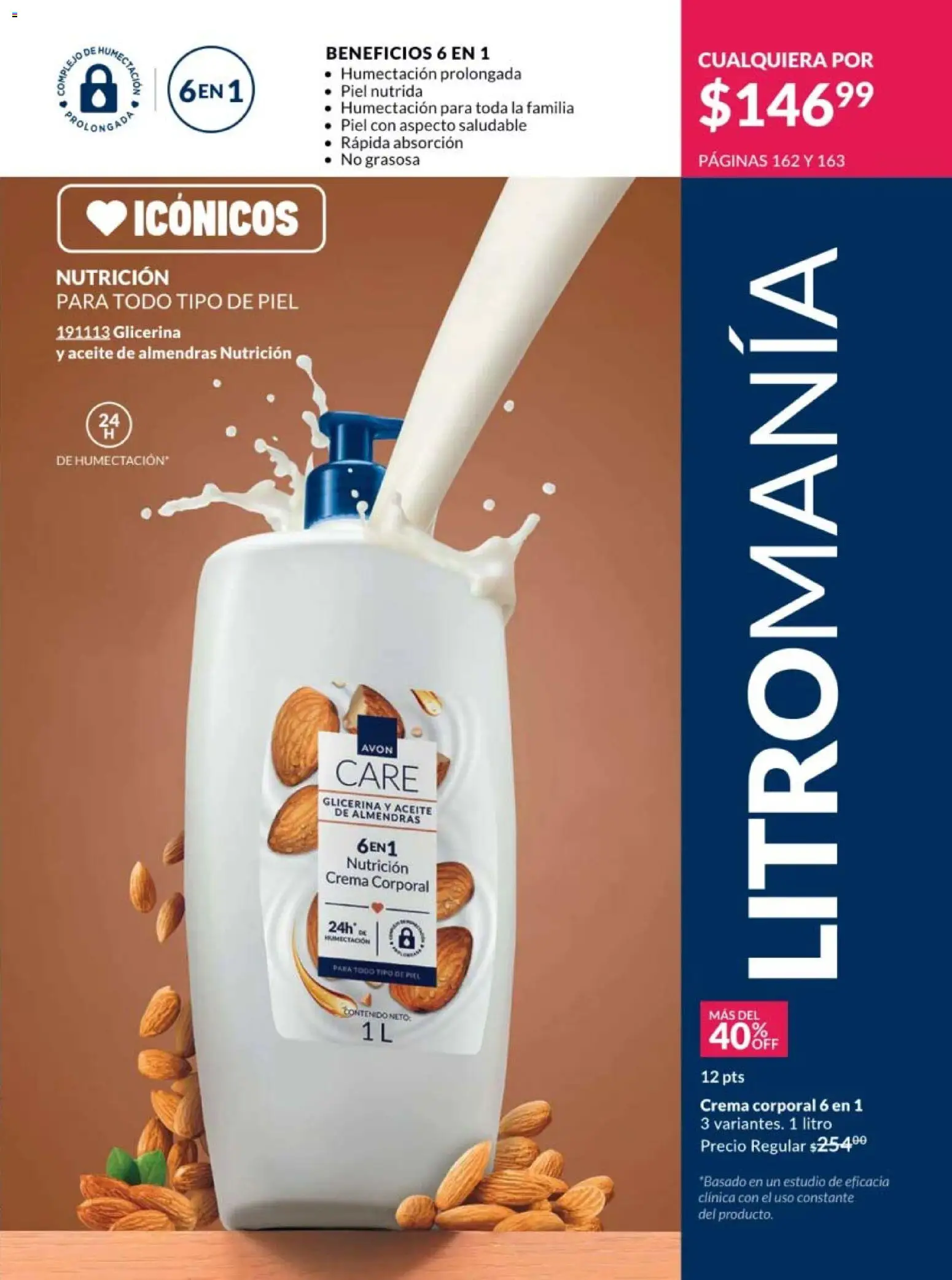 Nuevas ofertas de AVON válidas en toda la República Mexicana desde el 13.03.2026. ¡Encuentra las mejores ofertas en AVON campaña 5 2026! | Página: 163 | Productos: Crema, Aceite, Body, Crema corporal