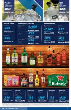 Vista previa de Sam's Club catálogo, nuevo folleto de la tienda, válido en México a partir del 03.02.2026 | Página: 11 | Productos: Cerveza, Tequila, Despensa, Whisky