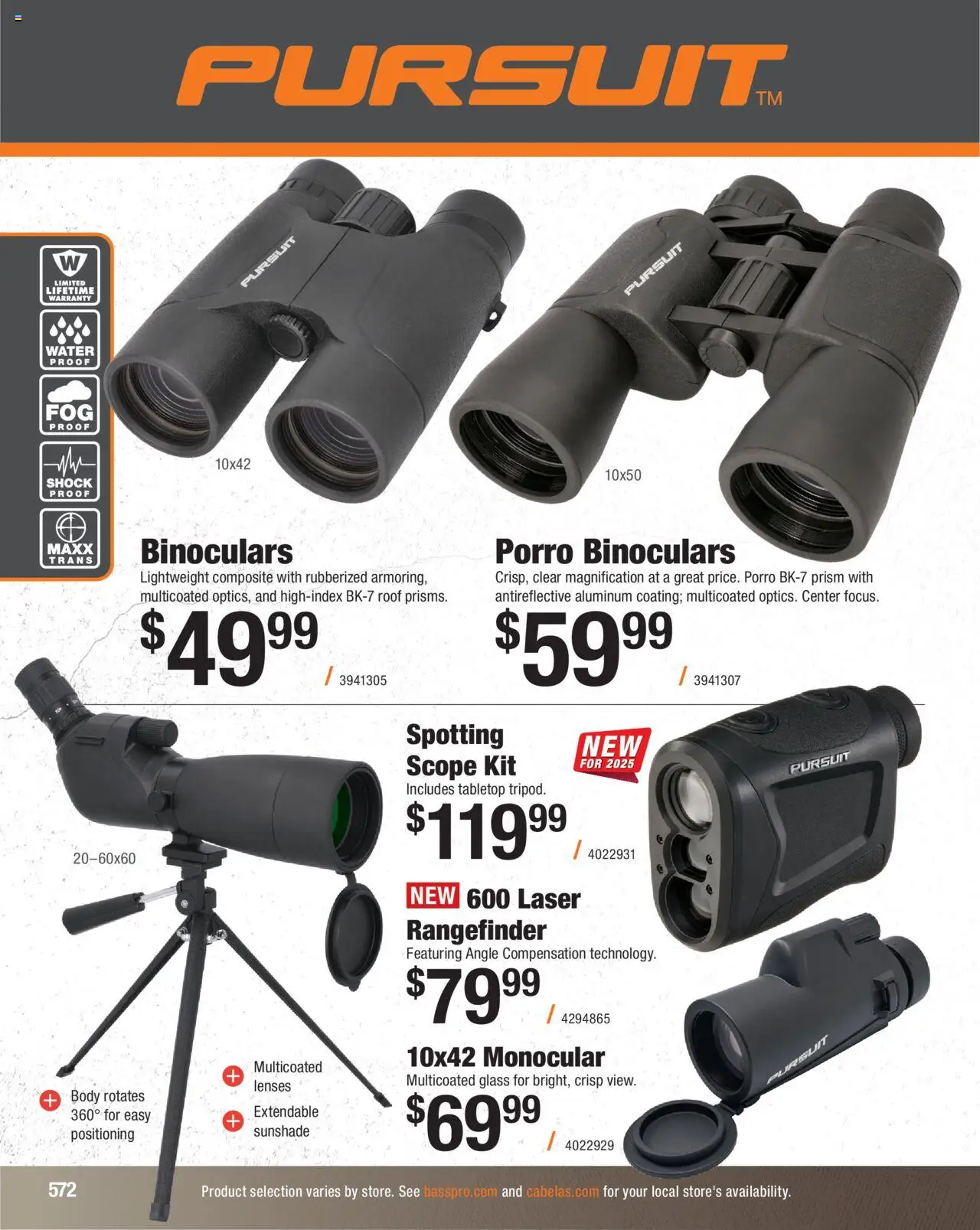Cabela's Hunting Master 25 - valid from 11.08.2025 | Page: 572 | Products: Rangefinder, Water, Shock