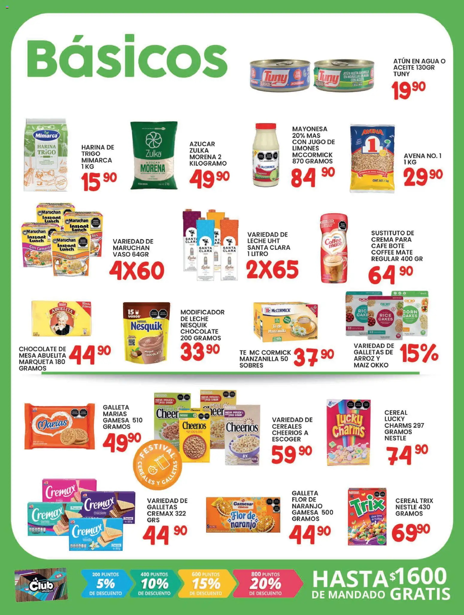 Nuevas ofertas de Alsuper válidas en toda la República Mexicana desde el 20.01.2026. ¡Encuentra las mejores ofertas en Alsuper folleto Saltillo! | Página: 2 | Productos: Harina, Aceite, Hojuelas, Mesa