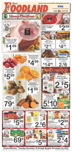 Preview of Foodland weekly ads valid from 16.12.2025