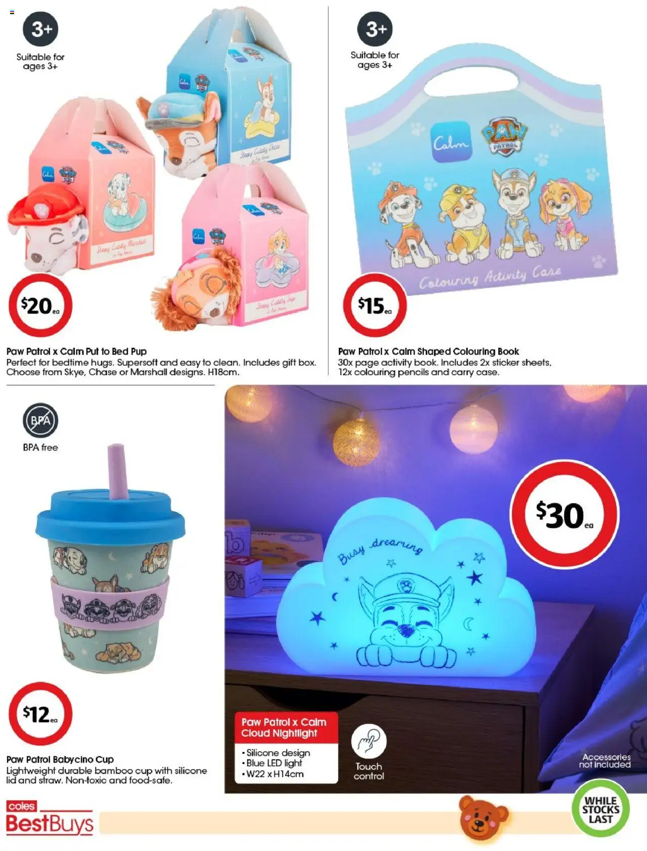 Coles catalogue - valid from 10.10.2025 | Page: 3 | Products: Light, Accessories, Case, Bed