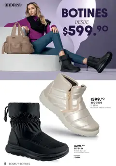 Vista previa de Andrea catálogo Botas y Botines, nuevo folleto de la tienda, válido en México a partir del 08.03.2026 | Página: 16 | Productos: Botas, Botines