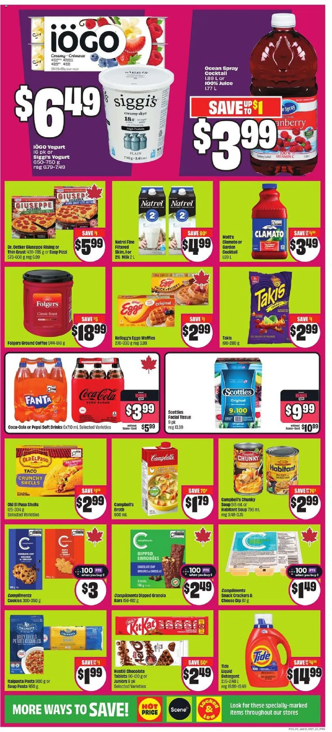 FreshCo flyer valid from 28.08.2025 | Page: 5 | Products: Detergent, Milk, Cheese, Coffee