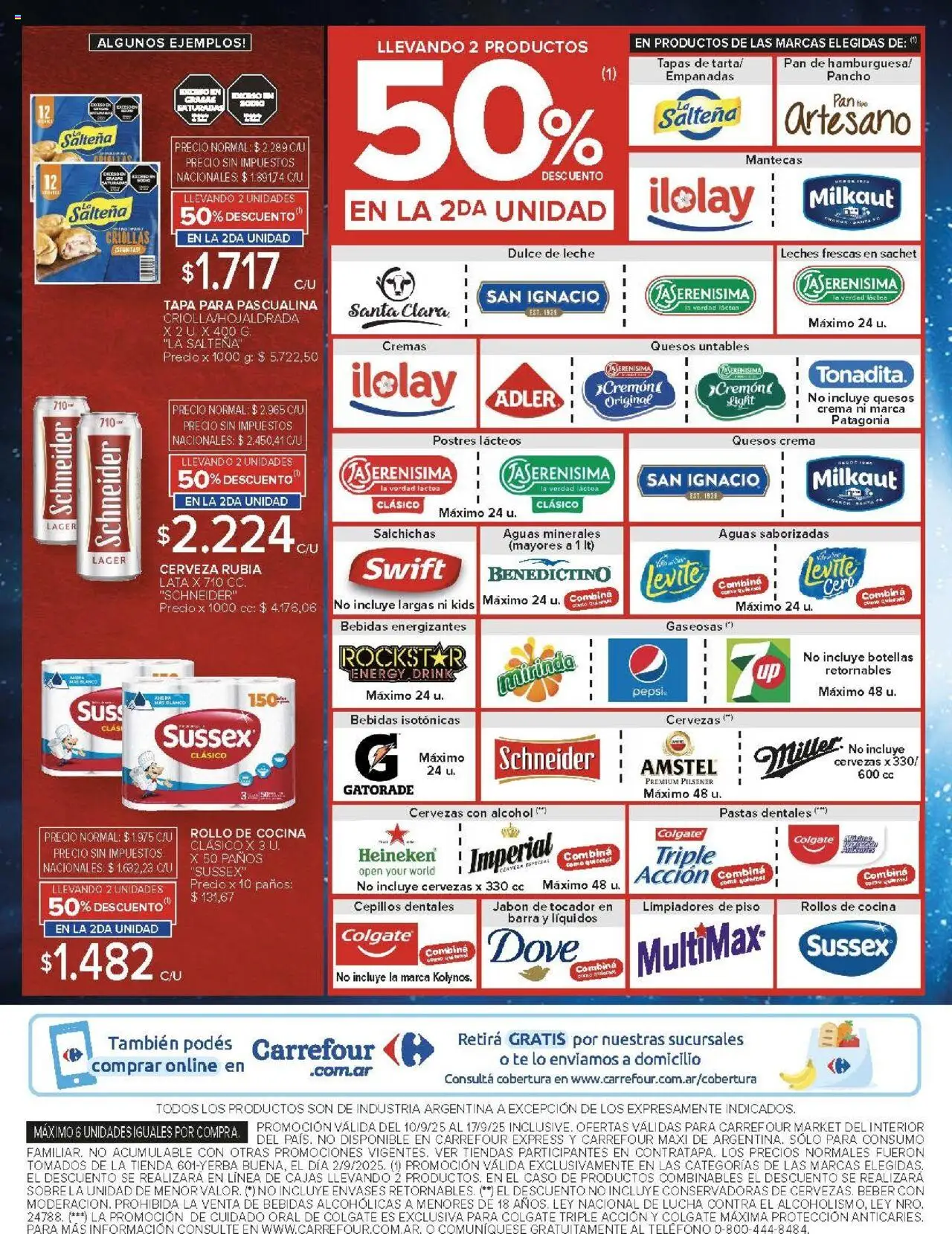 Carrefour ofertas - Catamarca │ válido desde el 10.09.2025 | Página: 33 | Productos: Caso, Dulce de leche, Leche, Cerveza