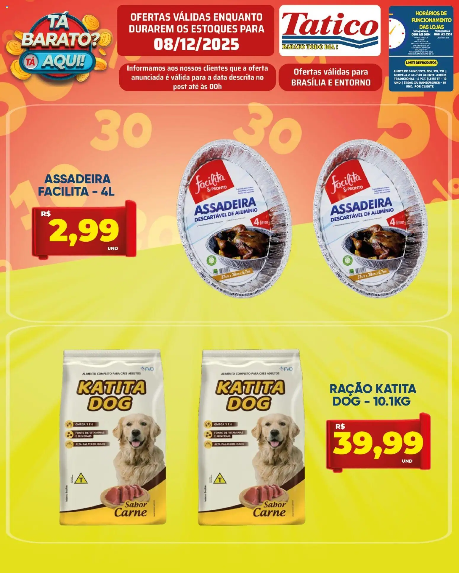 Tatico Folheto - válido de 08.12.2025 | Página: 16 | Produtos: Ômega 3, Cerveja, Carne, Assadeira