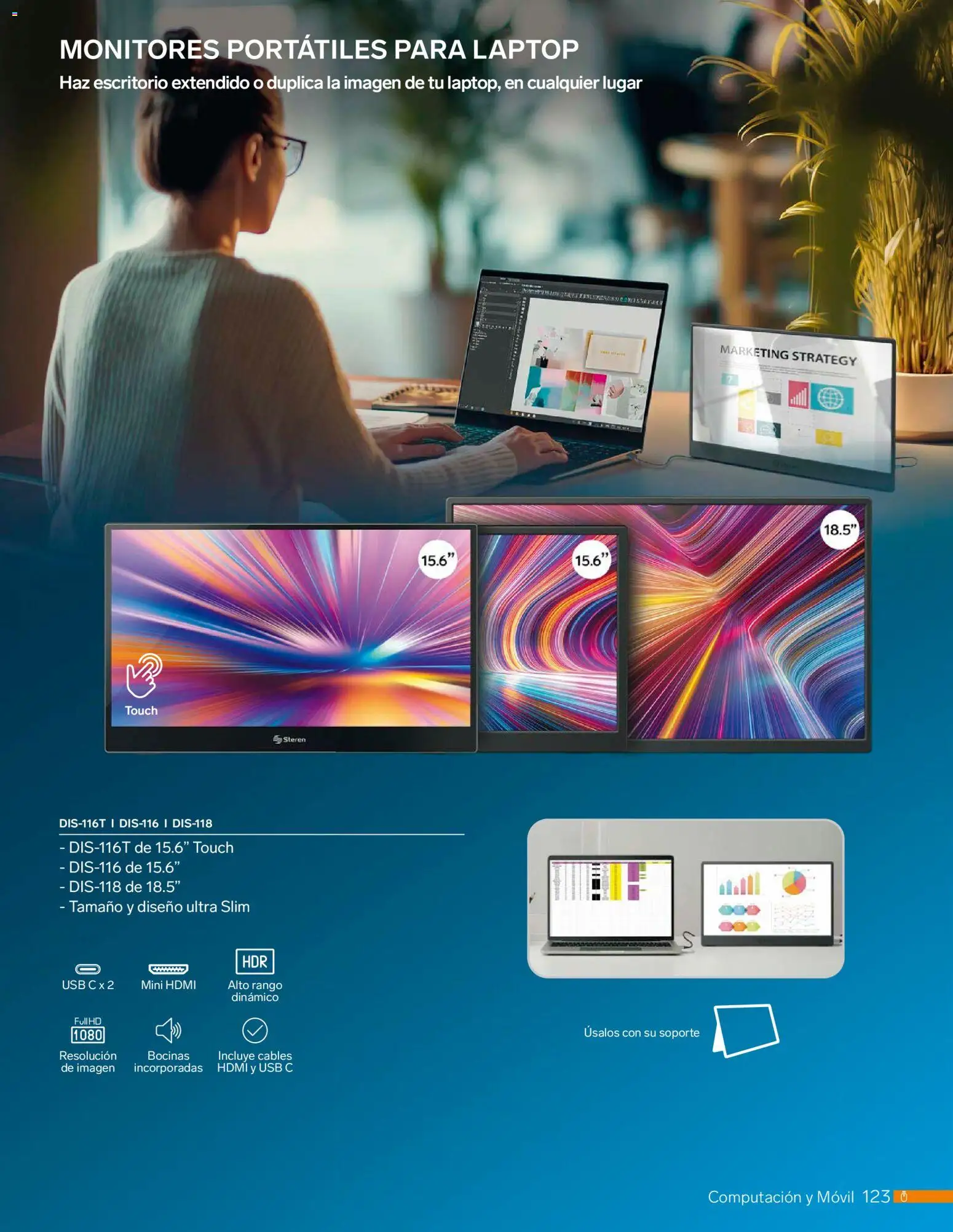 Nuevas ofertas de Steren válidas en toda la República Mexicana desde el 01.01.2026. ¡Encuentra las mejores ofertas en Steren catálogo! | Página: 135 | Productos: Usb, Movil, Escritorio