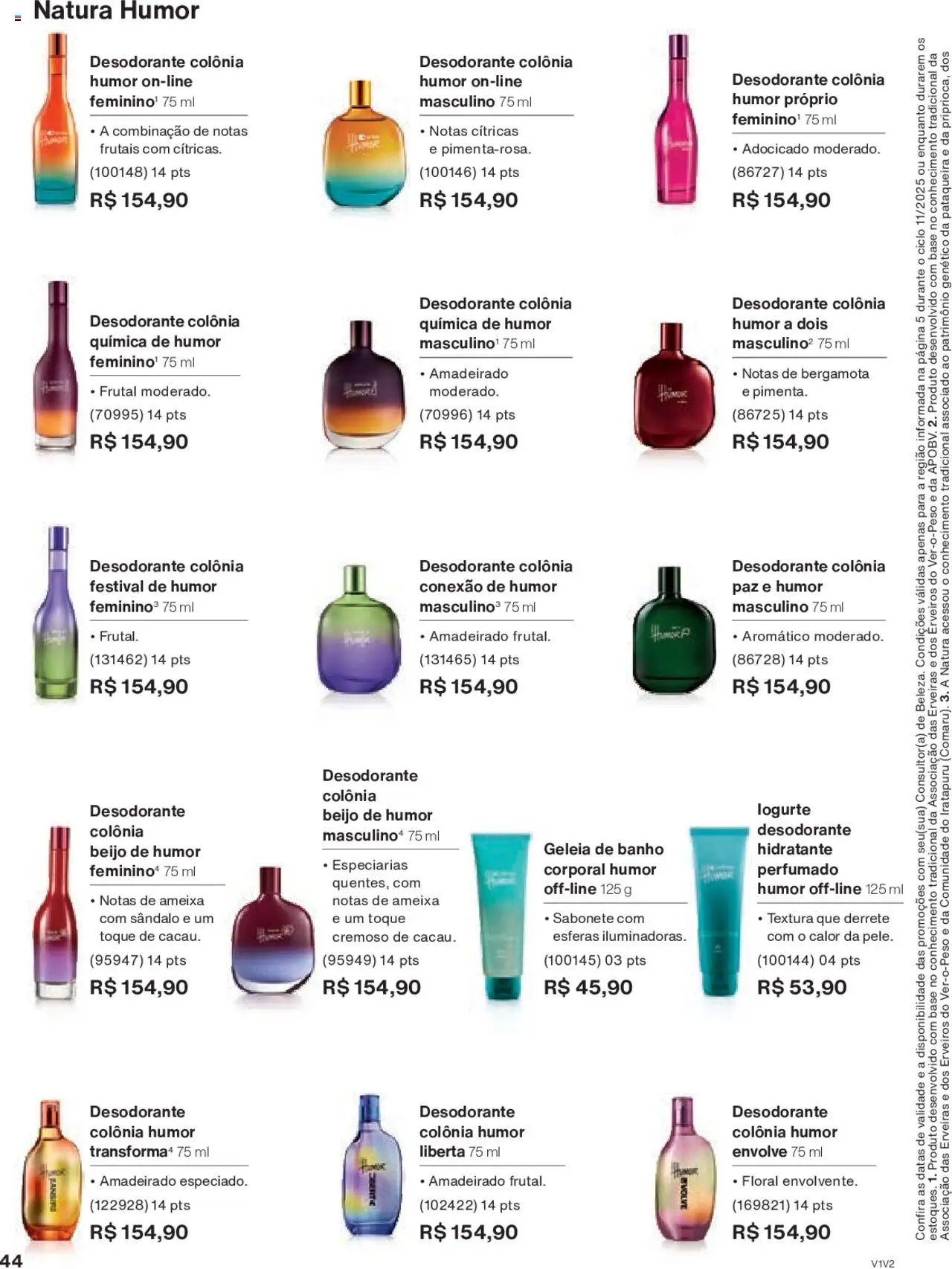 Natura Folheto - válido de 15.06.2025 | Página: 44 | Produtos: Bergamota, Base, Sabonete, Ameixa