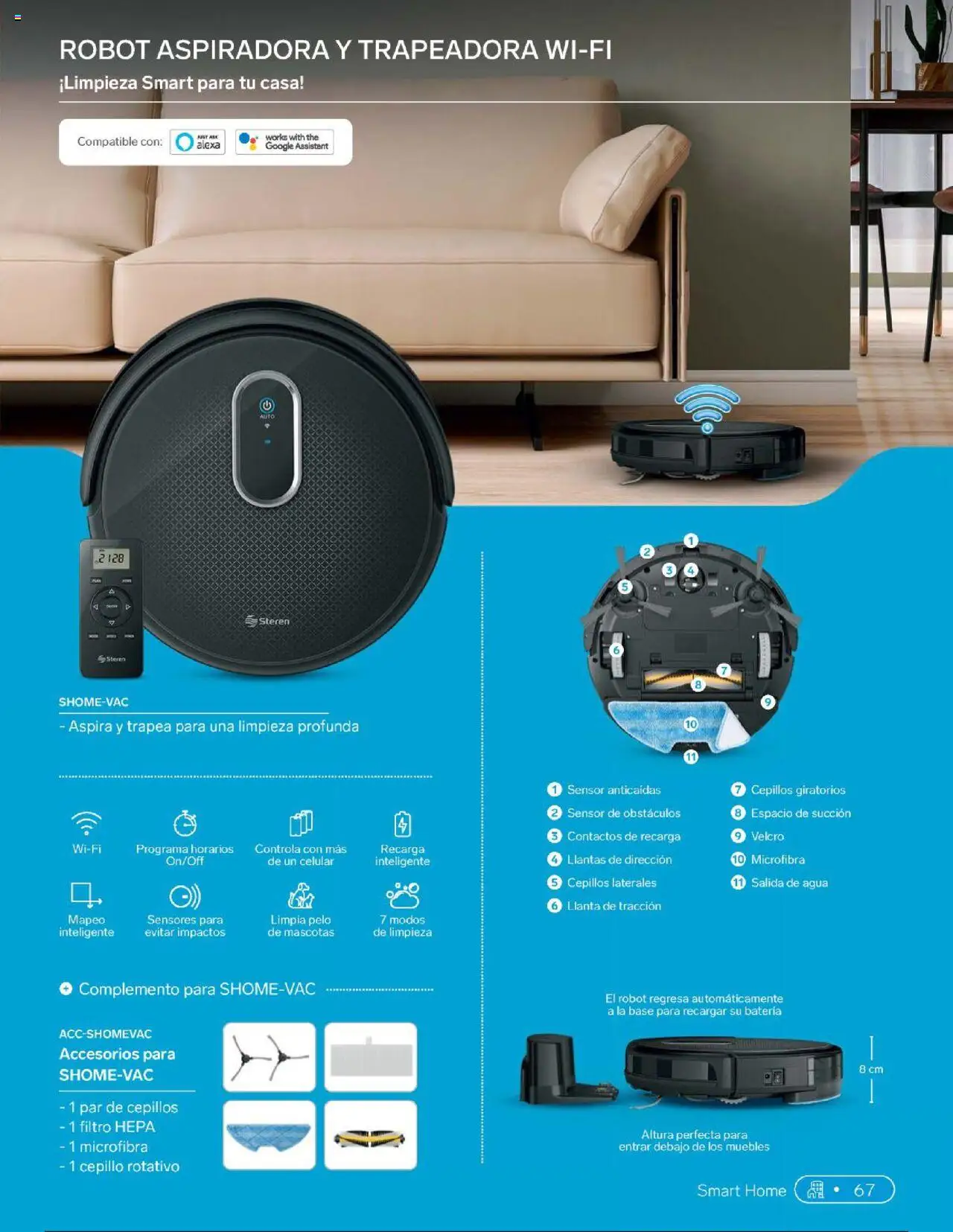 Nuevas ofertas de Steren válidas en toda la República Mexicana desde el 01.01.2025. ¡Encuentra las mejores ofertas en Steren catálogo! | Página: 85 | Productos: Cepillo, Agua, Aspiradora, Batería