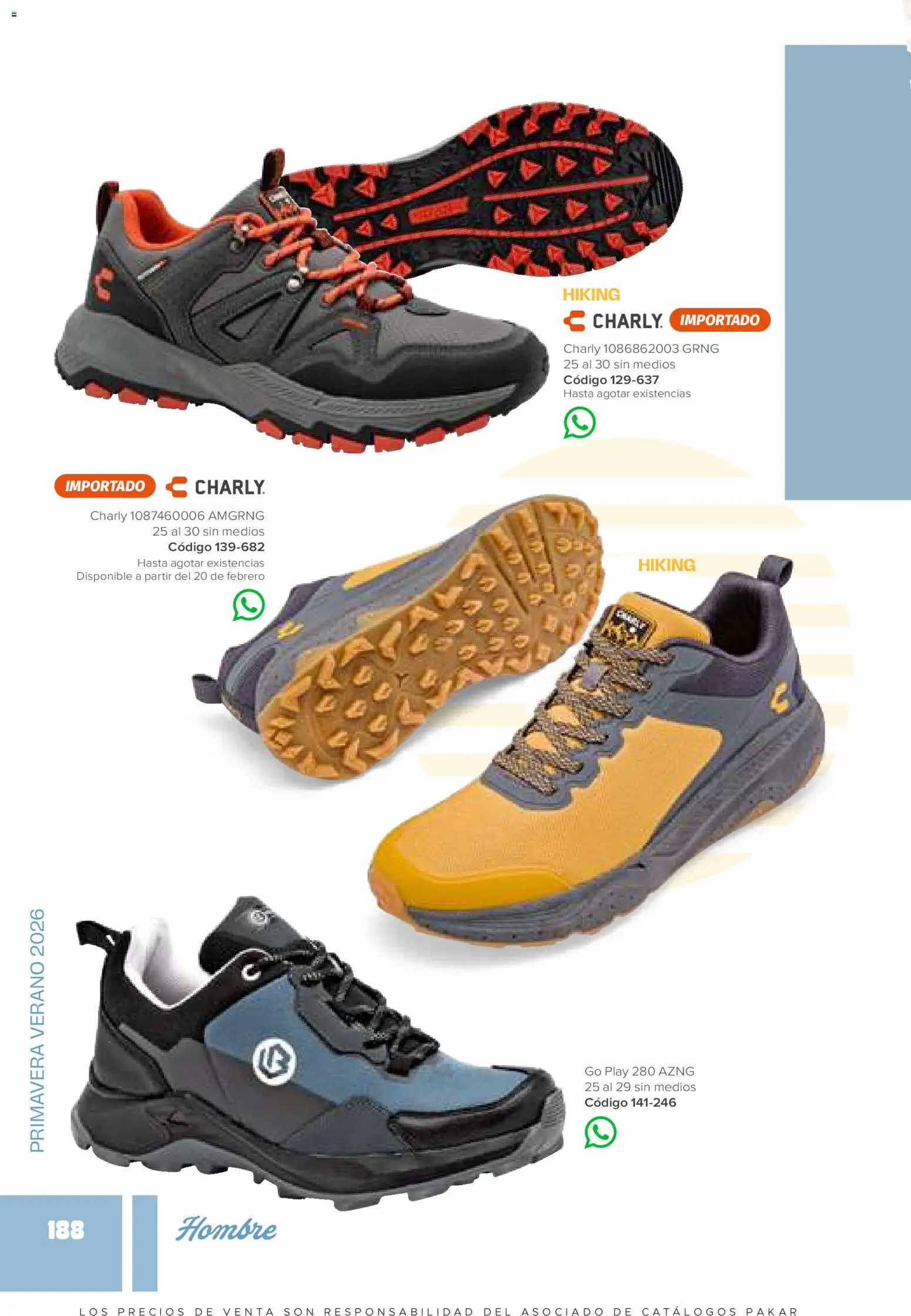 Nuevas ofertas de SC Pakar válidas en toda la República Mexicana desde el 30.01.2026. ¡Encuentra las mejores ofertas en SC Pakar catálogo Hombre! | Página: 188