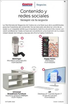 Vista previa de Behringer Micrófono para estudio, Micrófono para estudio ITEM 640947, nuevo folleto de la tienda, válido en México a partir del 03.10.2025 | Página: 18