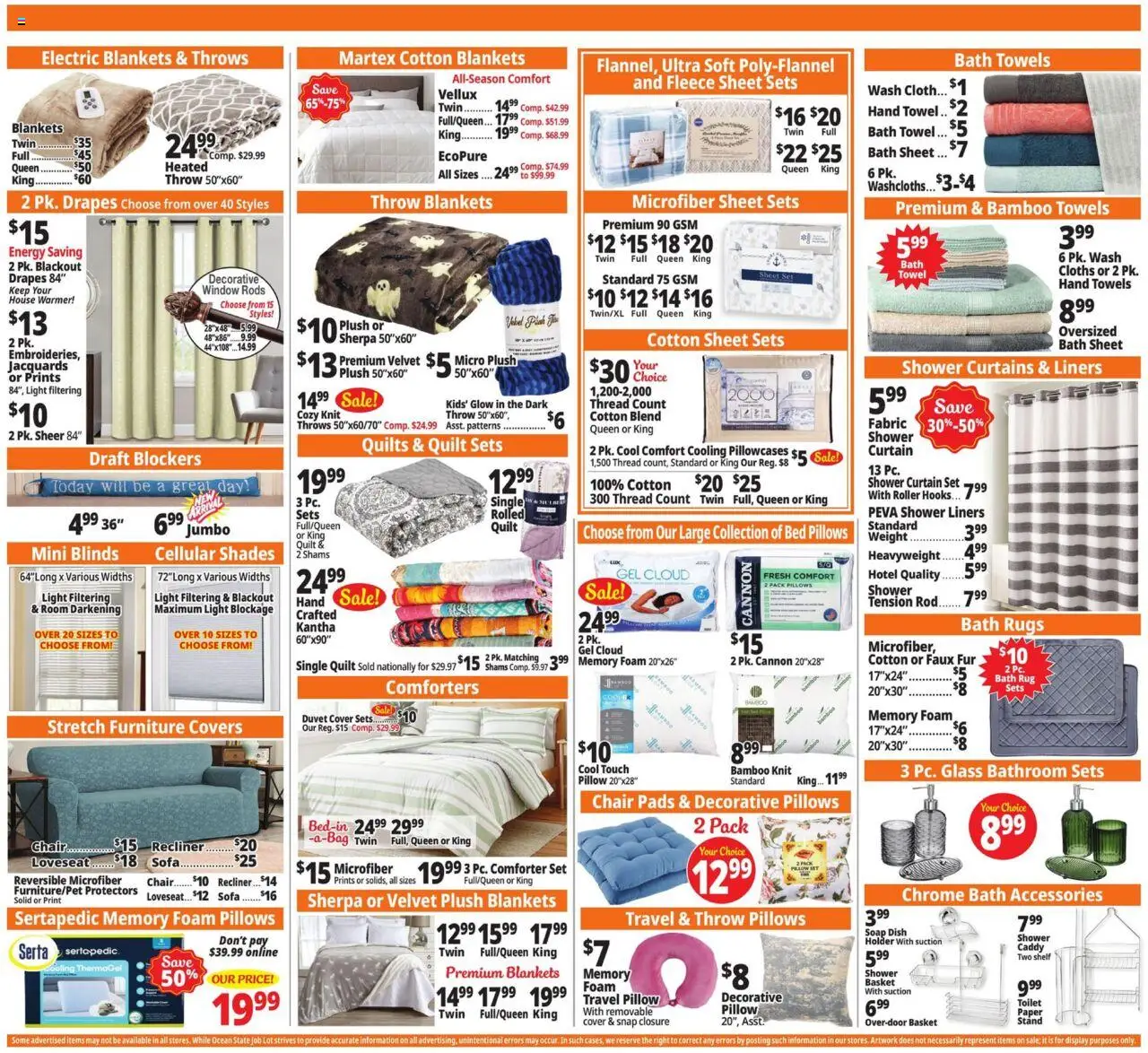 Ocean State Job Lot Weekly Ad - valid from 09.10.2025 | Page: 6 | Products: Pillow, Basket, Pads, Rod