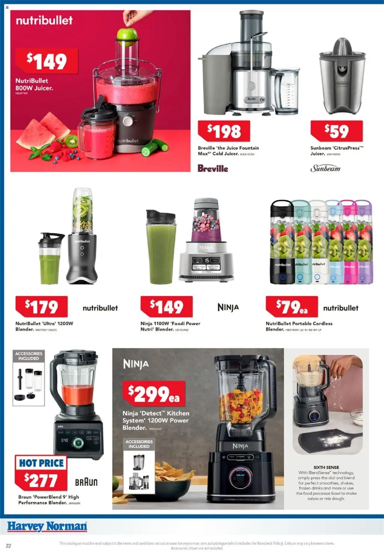 Harvey Norman catalogue - valid from 25.09.2025 | Page: 22 | Products: Accessories, Portable, Press, Food processor