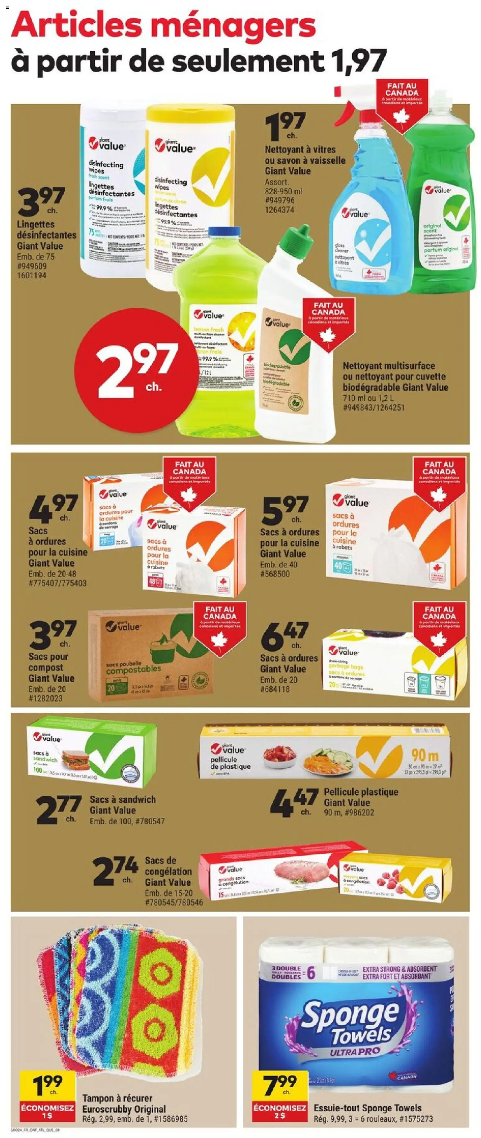 Giant Tiger flyer valid from 14.01.2026 | Page: 3 | Products: Freezer, Sponge, Soap