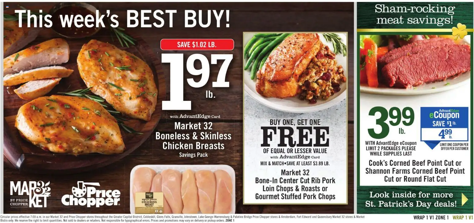 Price Chopper Weekly Ad - valid from 08.03.2026 | Page: 13 | Products: Pork, Beef