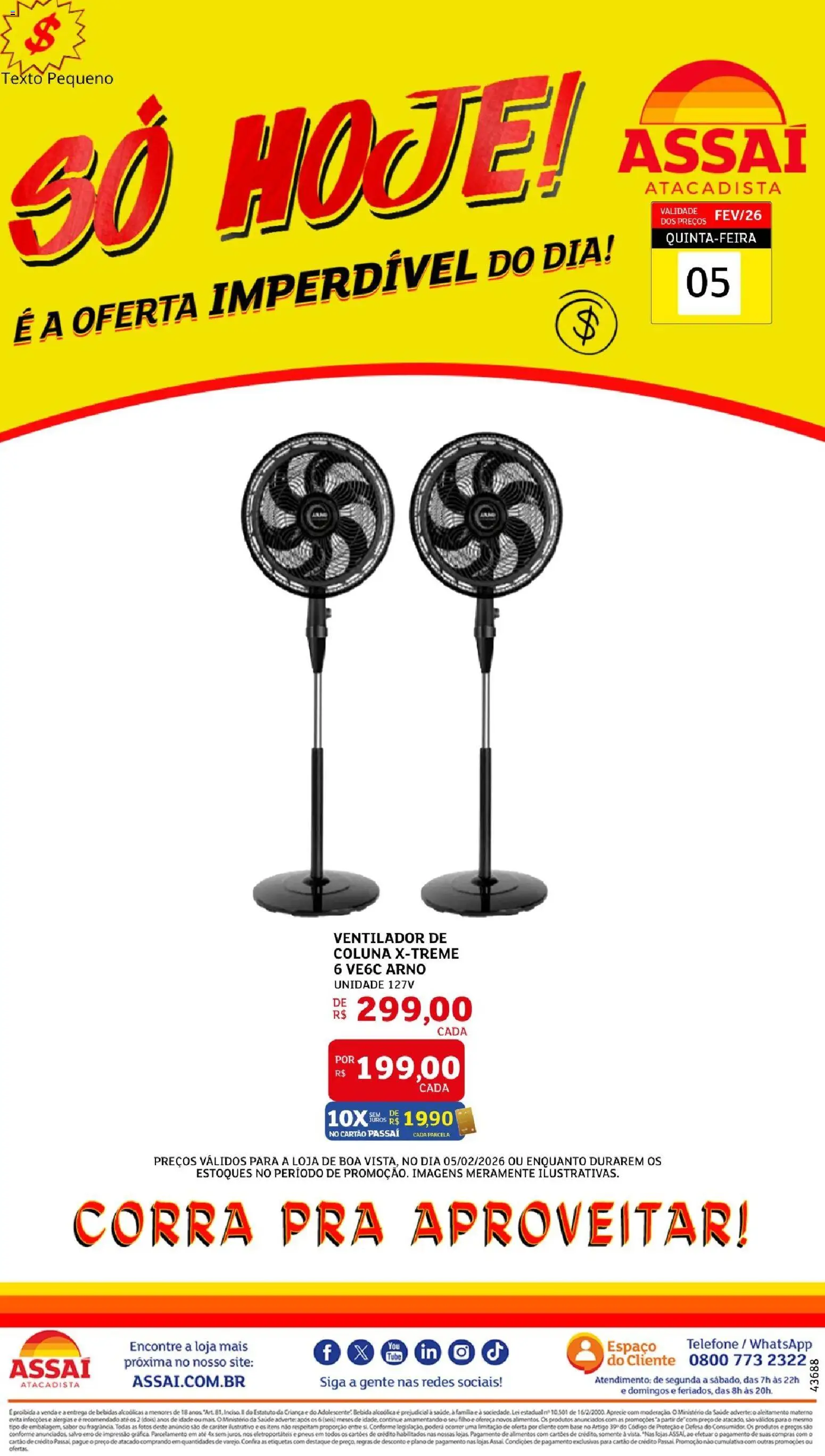 Assaí Atacadista Folheto - válido de 05.02.2026 | Página: 1