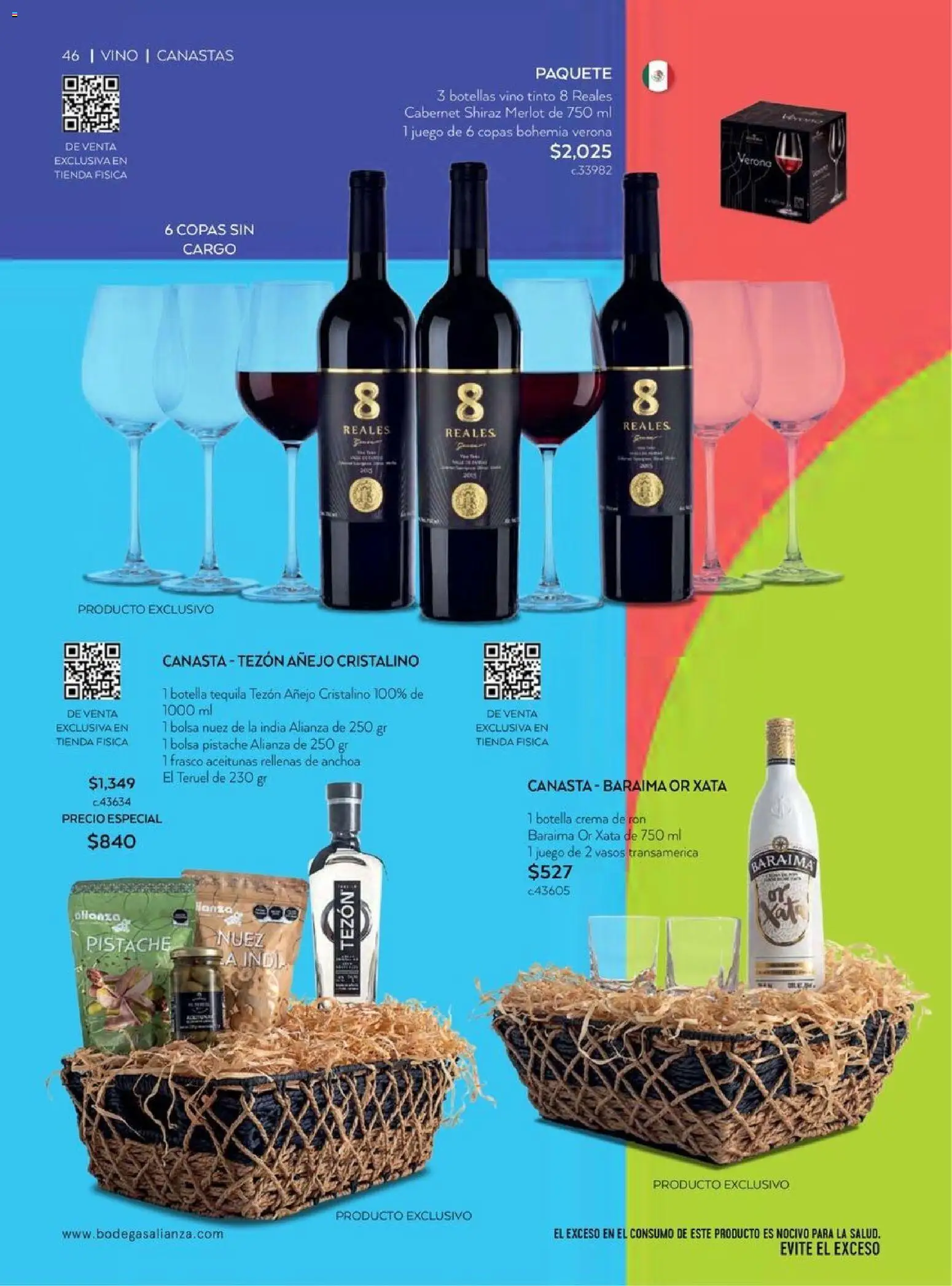 Nuevas ofertas de Bodegas Alianza válidas en toda la República Mexicana desde el 01.04.2026. ¡Encuentra las mejores ofertas en Bodegas Alianza catálogo! | Página: 48 | Productos: Aceitunas, Nuez, Tequila, Juego