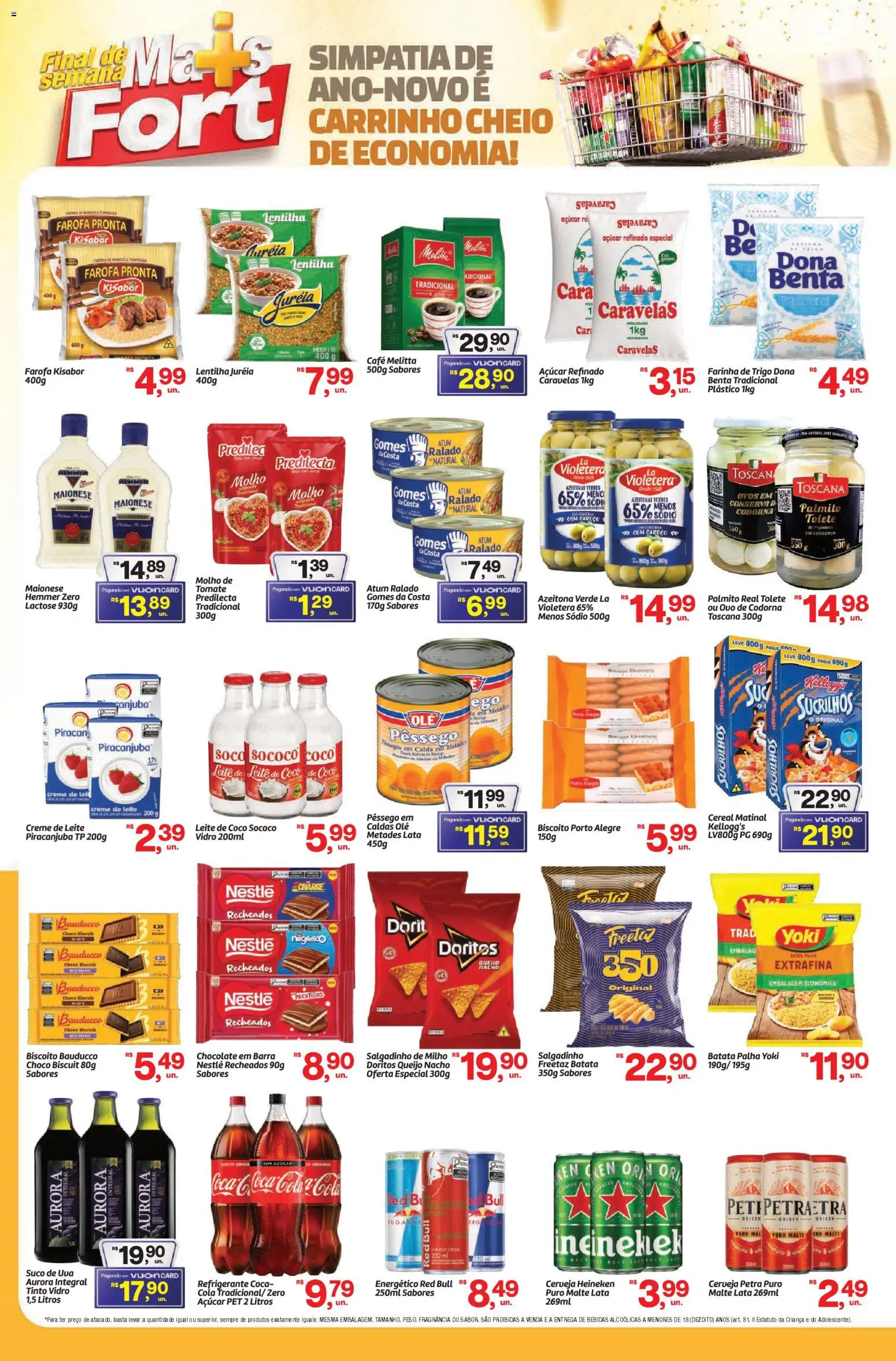 Fort Atacadista Folheto - válido de 26.12.2025 | Página: 2 | Produtos: Lentilha, Palmito, Queijo, Atum