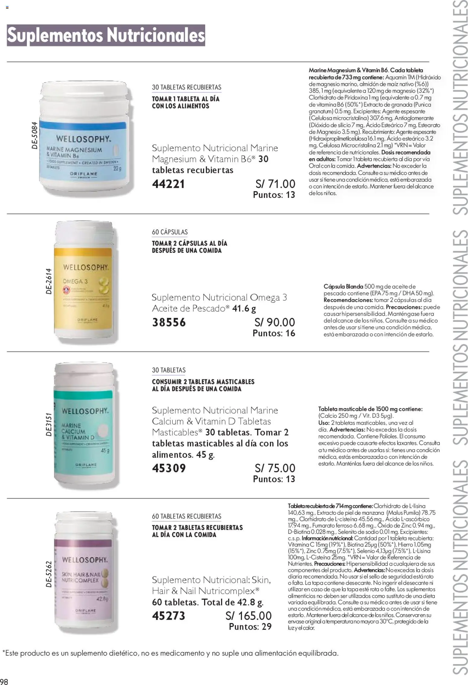 Catálogo Oriflame válido desde 25.10.2025 | Página: 98 | Productos: Aceite, Pescado, Tableta