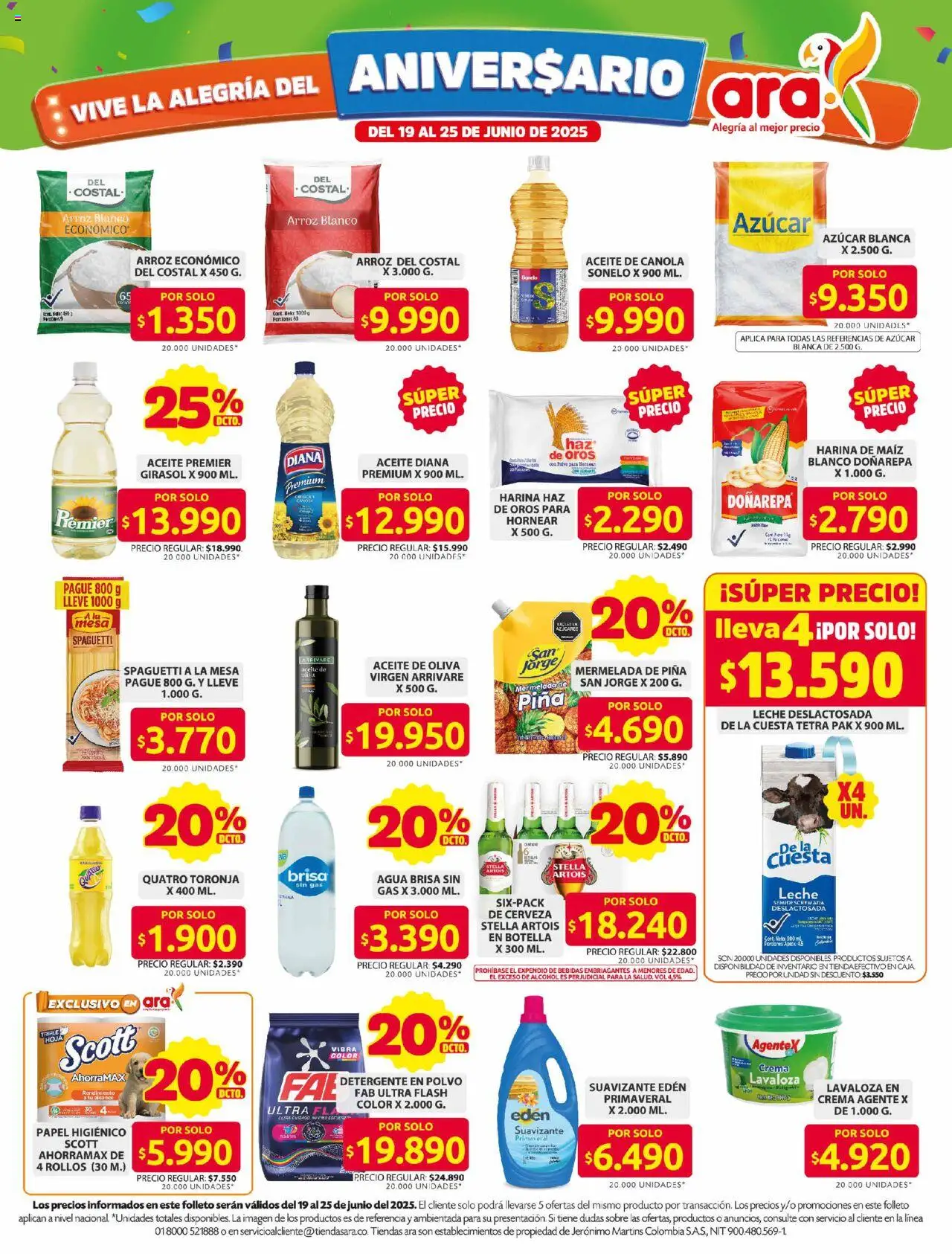 Ara revista - valida desde el 19.06.2025 | Página: 3 | Productos: Arroz, Botella, Suavizante, Toronja