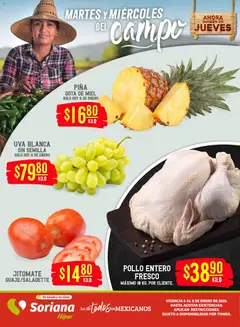 Vista previa de Soriana - Martes y Miércoles del Campo Híper: Juárez Martes y Miércoles del Campo Híper: Juárez, nuevo folleto de la tienda, válido en México a partir del 06.01.2026