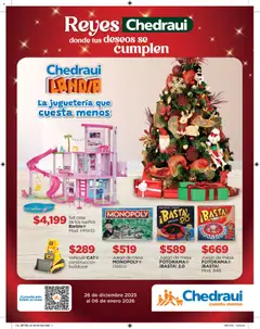 Vista previa de Chedraui folleto Reyes donde tus deseos se cumplen, nuevo folleto de la tienda, válido en México a partir del 26.12.2025