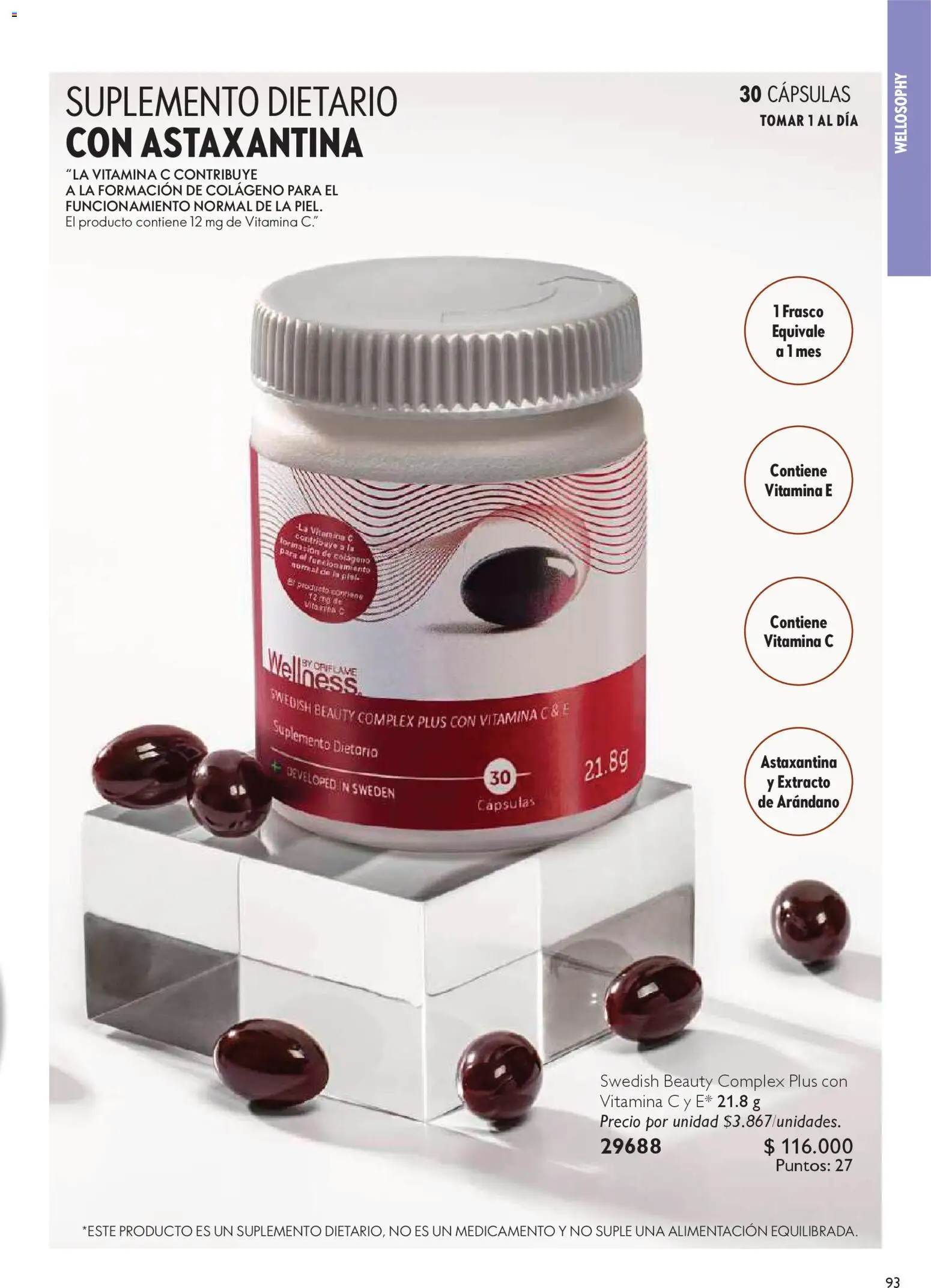 Oriflame revista - valida desde el 15.11.2025 | Página: 93 | Productos: Frasco, Suplemento dietario