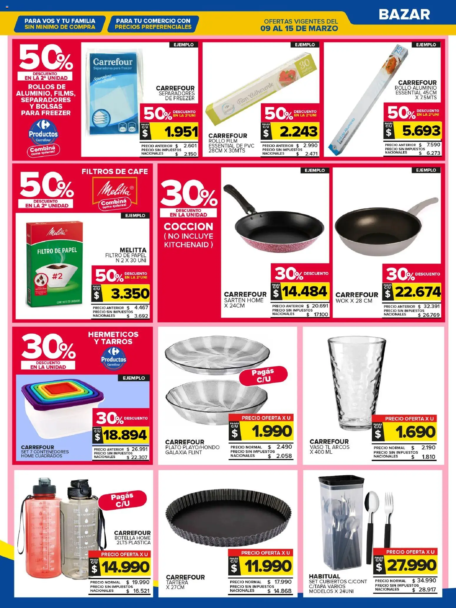Carrefour Maxi catálogo │ válido desde el 09.03.2026 | Página: 23 | Productos: Botella, Wok, Freezer, Café