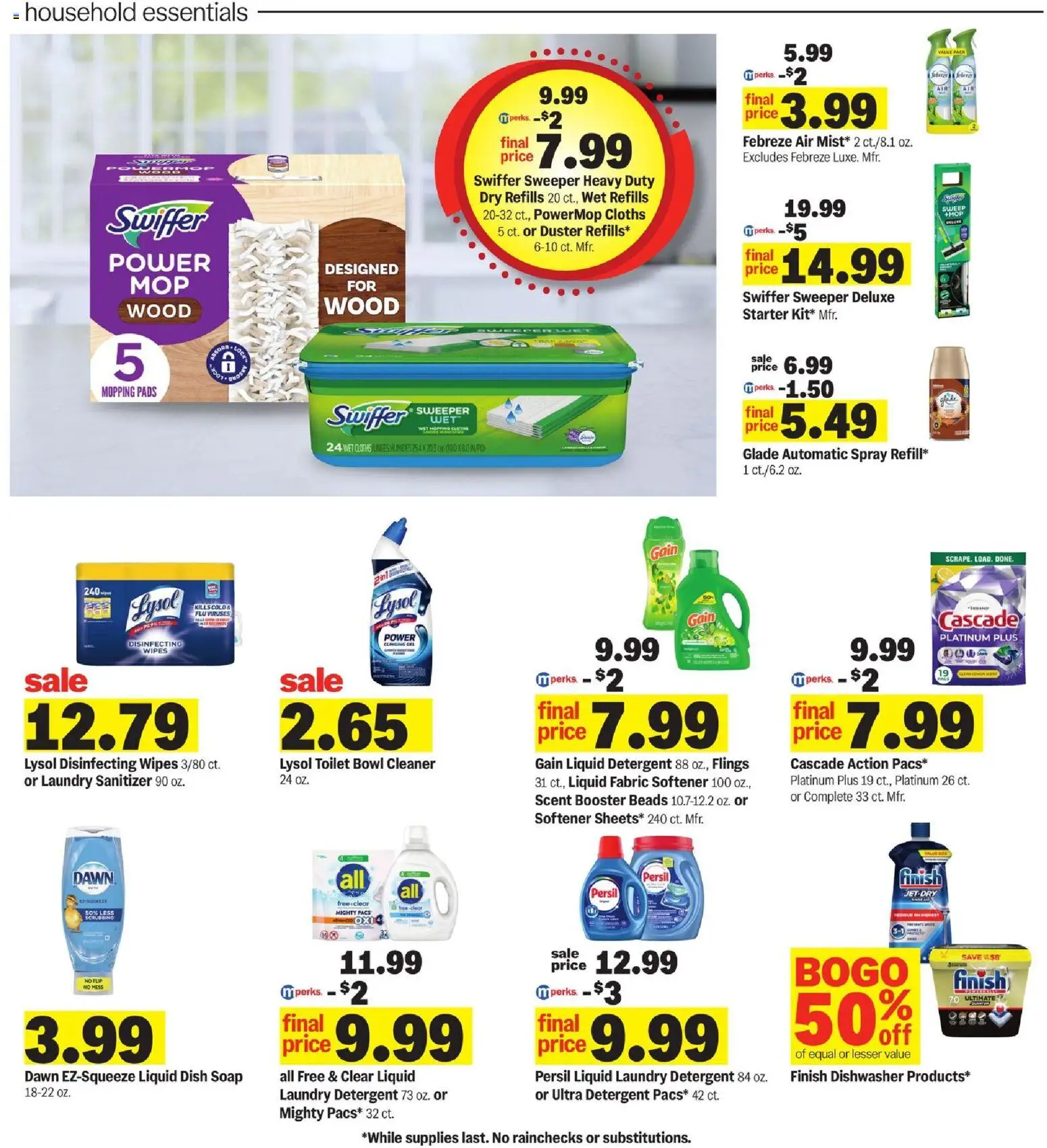 Meijer Weekly Ad - valid from 25.02.2026 | Page: 25 | Products: Fabric softener, Detergent, Pads, Starter