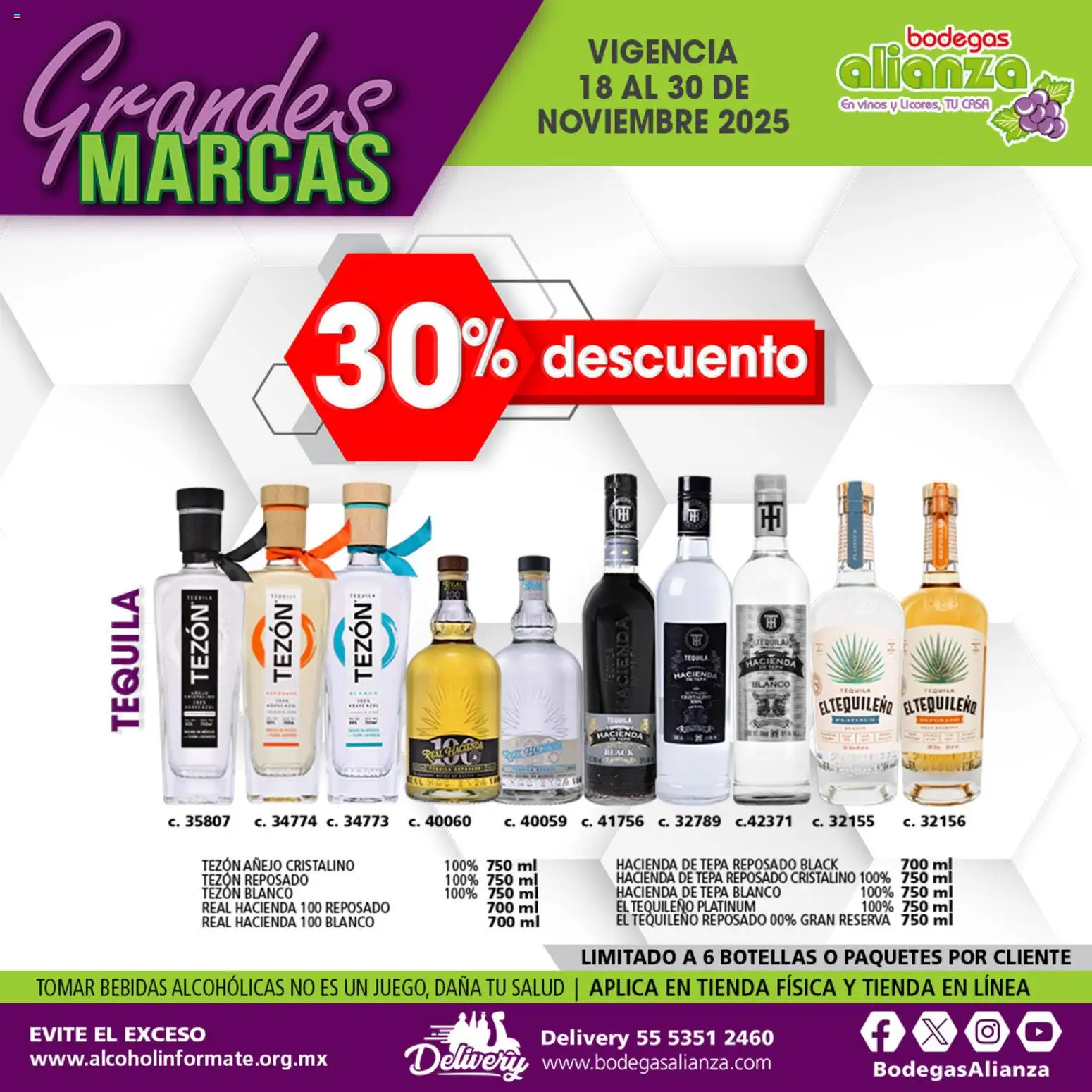 Nuevas ofertas de Bodegas Alianza válidas en toda la República Mexicana desde el 18.11.2025. ¡Encuentra las mejores ofertas en Bodegas Alianza catálogo Ofertas ! | Página: 2 | Productos: Tequila