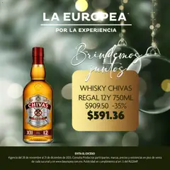 Vista previa de La Europea catálogo Whisky , nuevo folleto de la tienda, válido en México a partir del 28.11.2025
