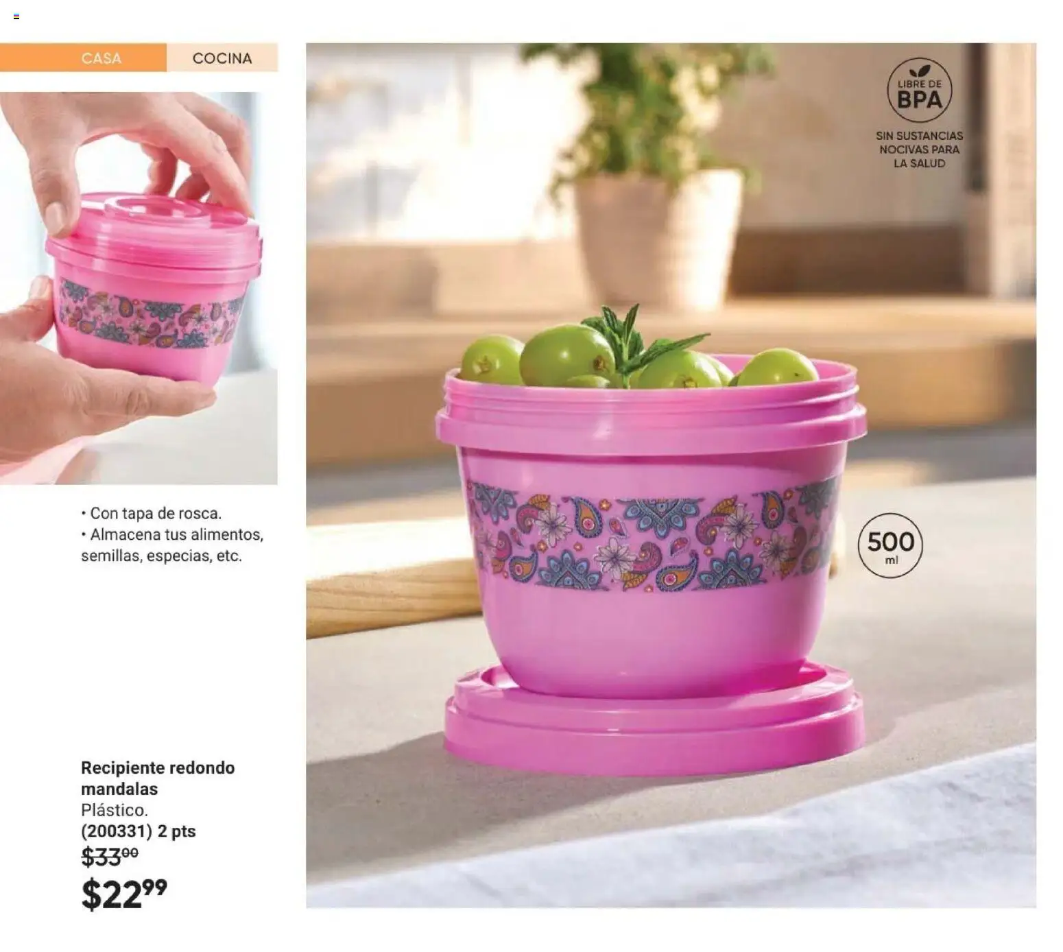 Nuevas ofertas de AVON válidas en toda la República Mexicana desde el 24.04.2026. ¡Encuentra las mejores ofertas en AVON Casa & Estilo 7 2026! | Página: 160 | Productos: Cocina