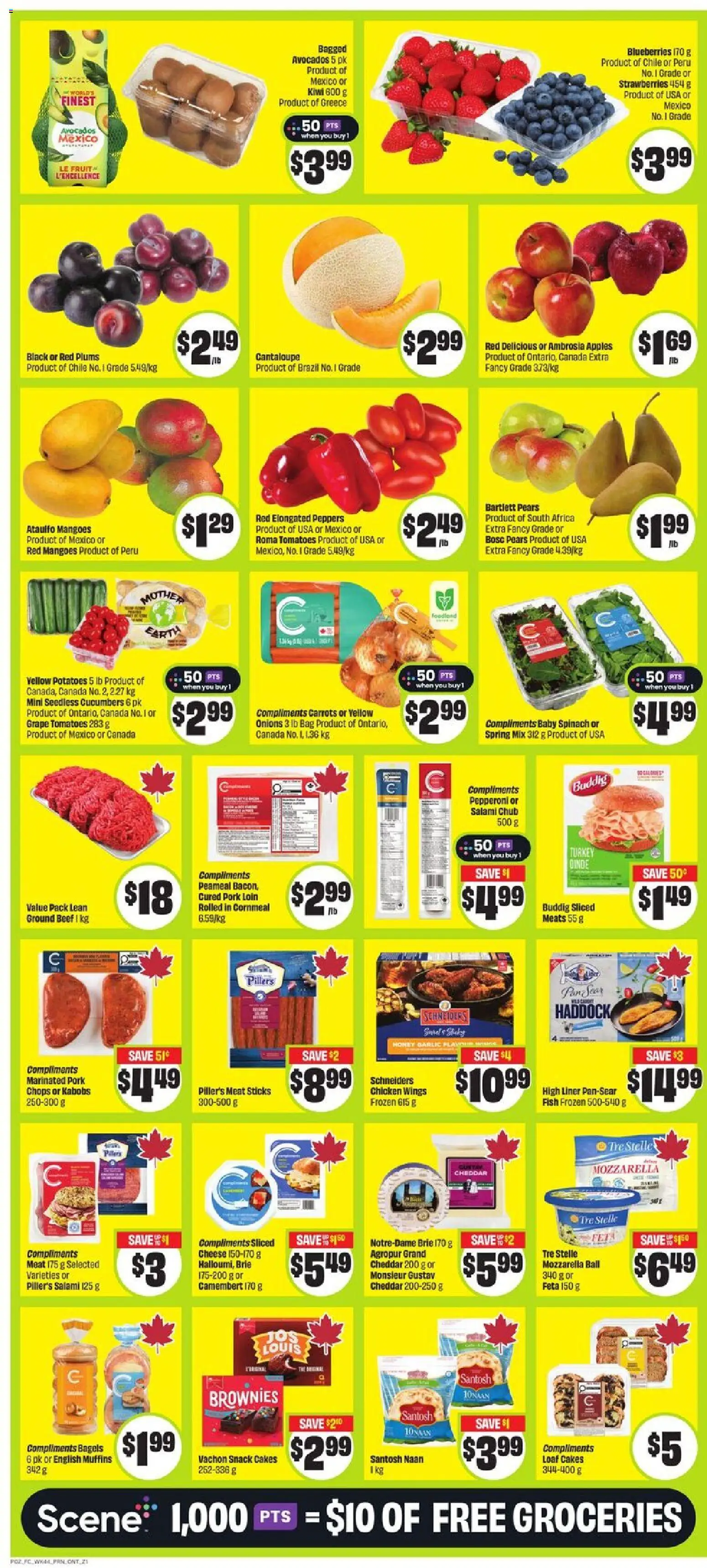 FreshCo flyer valid from 26.02.2026 | Page: 3 | Products: Fish, Potatoes, Pork, Apples