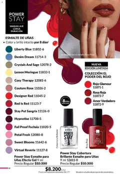 Catálogo AVON Campaña 10B │ válido desde el 03.06.2025 | Página: 36 | Productos: Maquillaje, Esmalte de uñas, Brillo