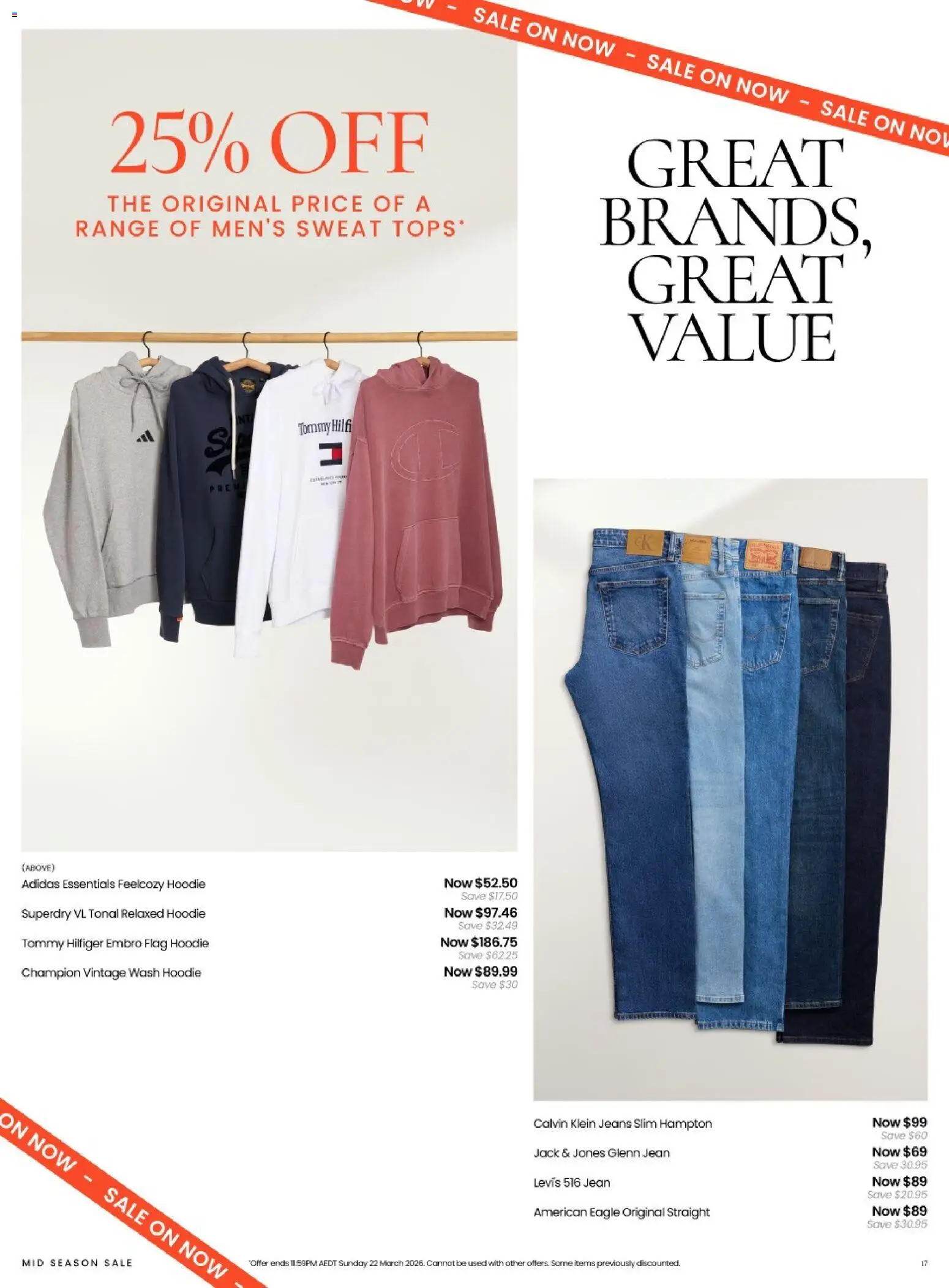 Myer catalogue - valid from 04.03.2026 | Page: 17 | Products: Hoodie, Jeans