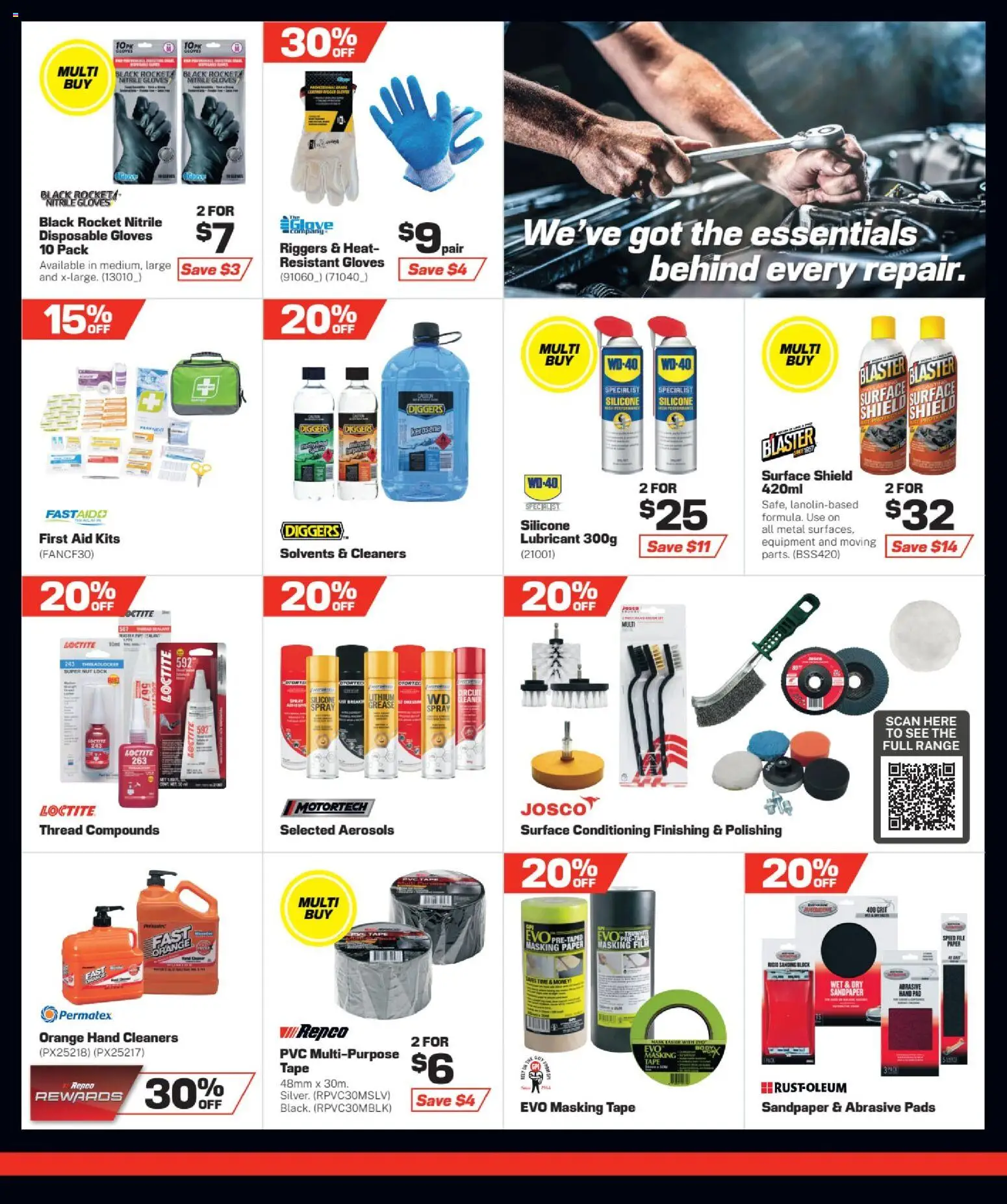 Repco catalogue - valid from 15.04.2026 | Page: 10 | Products: Rocket, Gloves, Lubricant, Multipurpose