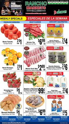 Preview of Rancho Markets weekly ads valid from 13.01.2026
