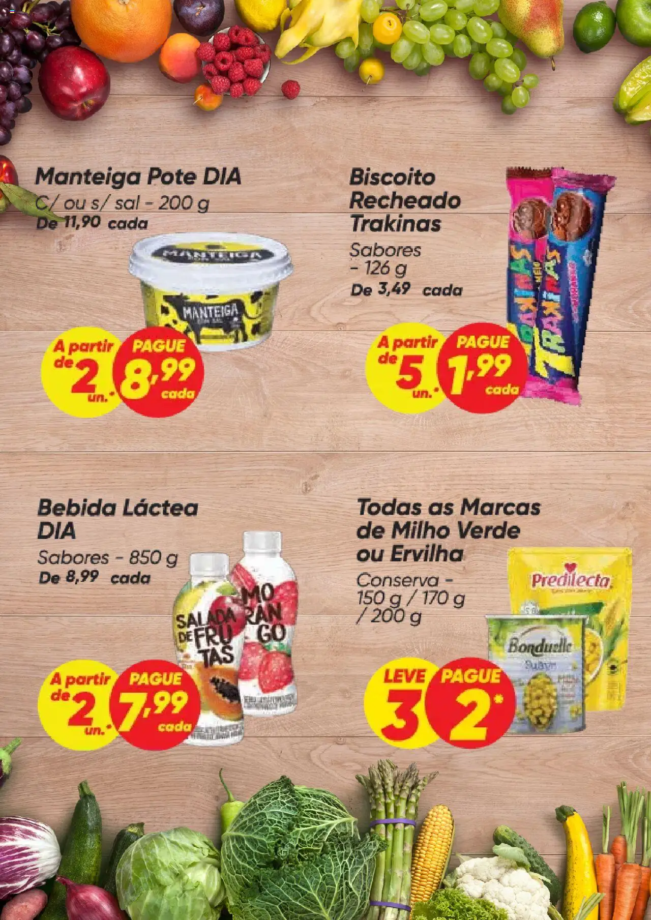 Dia Folheto - válido de 02.10.2025 | Página: 8 | Produtos: Ervilha, Milho verde, Salada, Sal