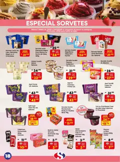 Semar Supermercado - Ofertas do Mês - Pré-Visualização do folheto da loja Semar Supermercado, válido de 27.09.2025 | Página: 18 | Produtos: Macadâmia, Cola, Chocolate, Sorvete