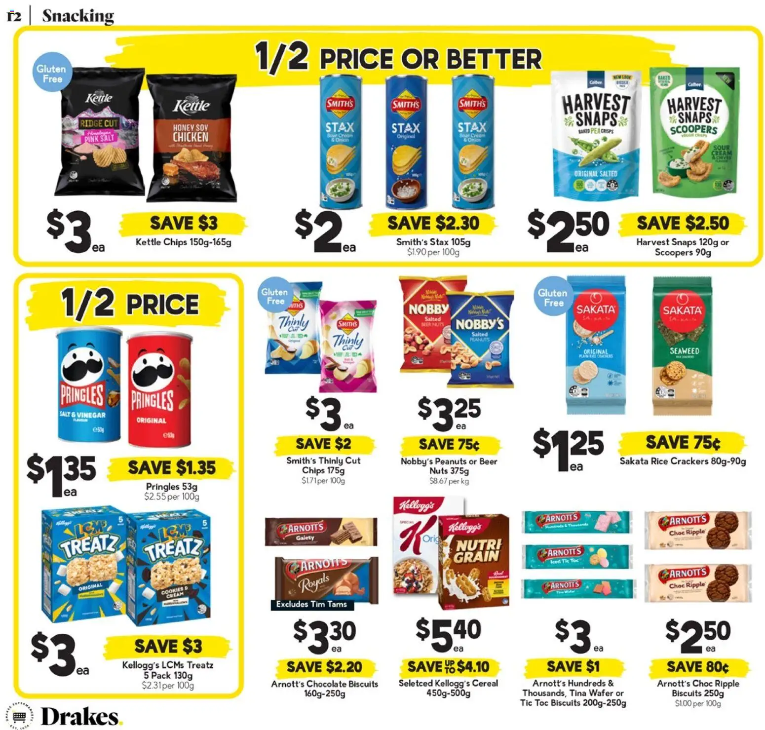 Drakes catalogue - valid from 01.04.2026 | Page: 12 | Products: Chocolate, Peanuts, Biscuits, Pea