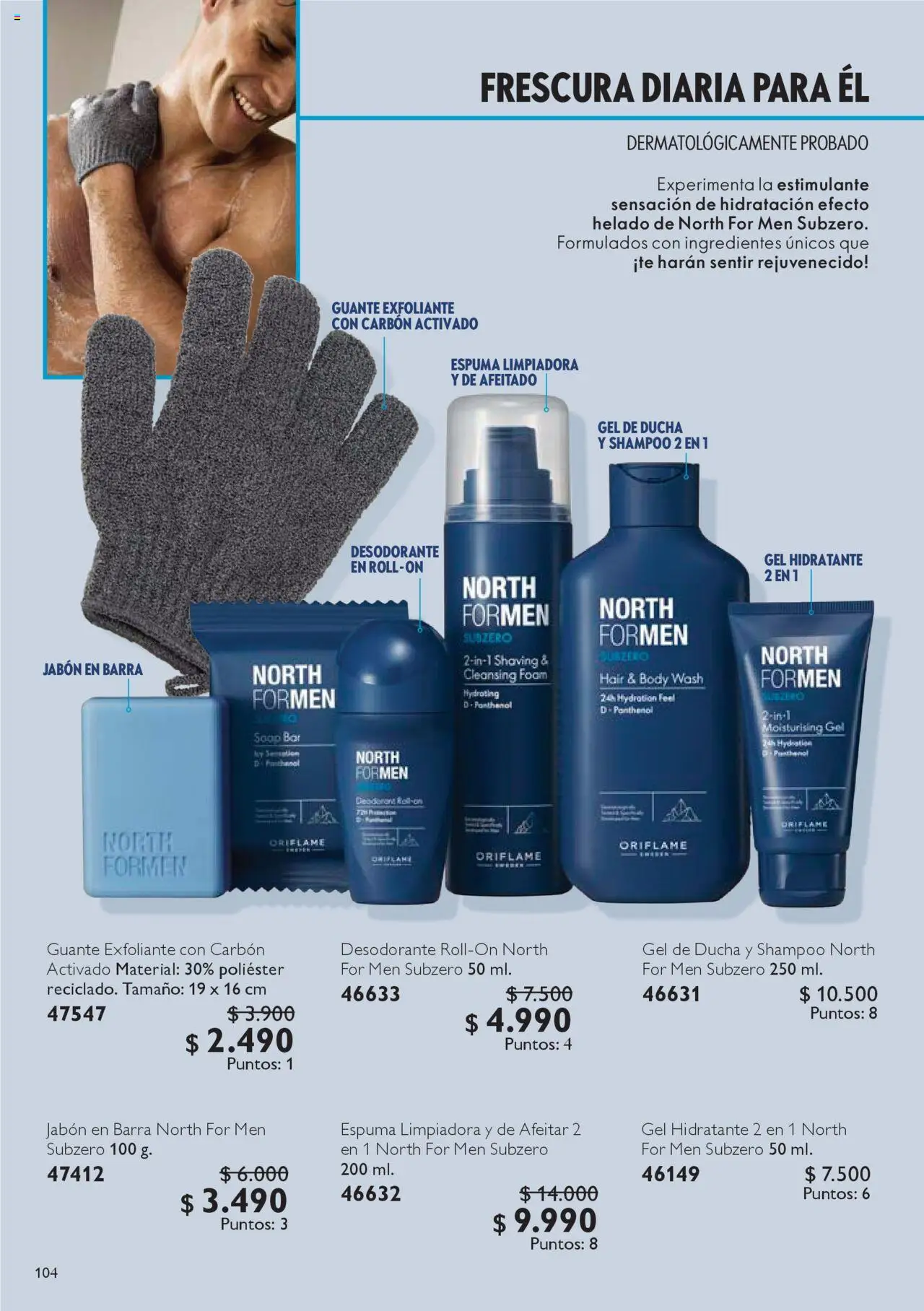 Oriflame - Catálogo │ válido desde el 13.09.2025 | Página: 104 | Productos: Espuma, Ducha, Guante, Desodorante