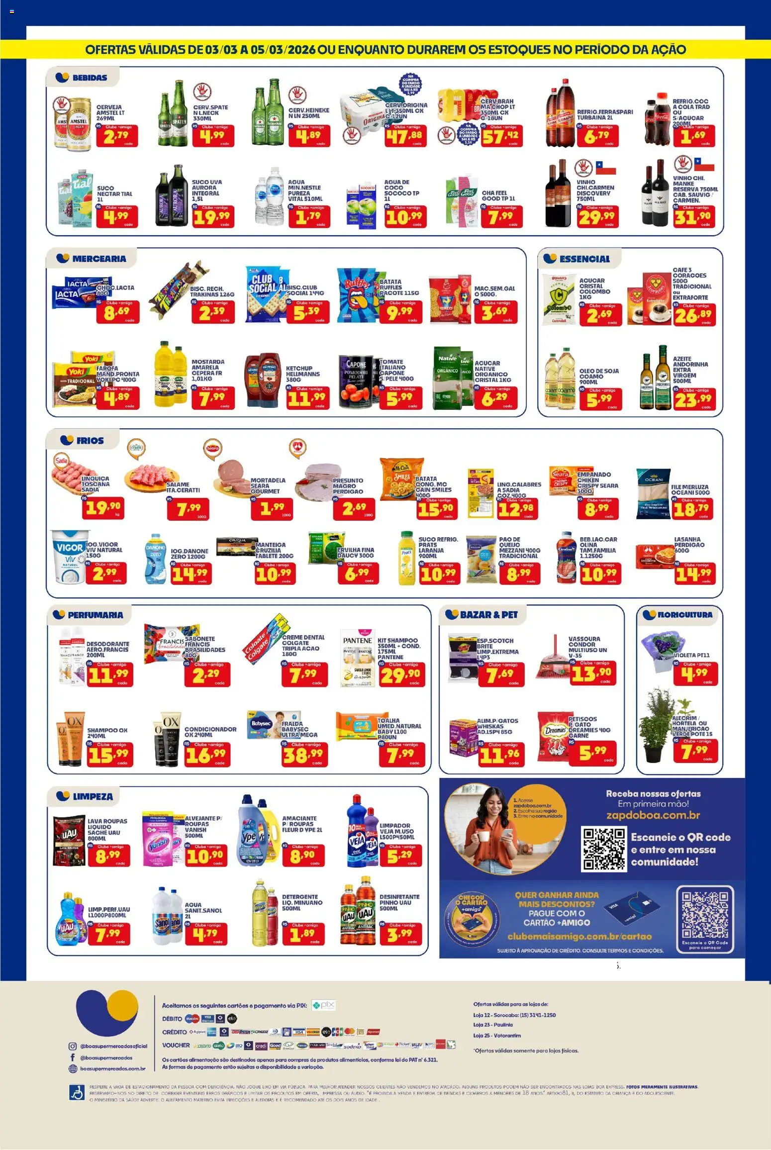 Boa Supermercados Folheto - válido de 03.03.2026 | Página: 2 | Produtos: Presunto, Carne, Sabonete, Soja